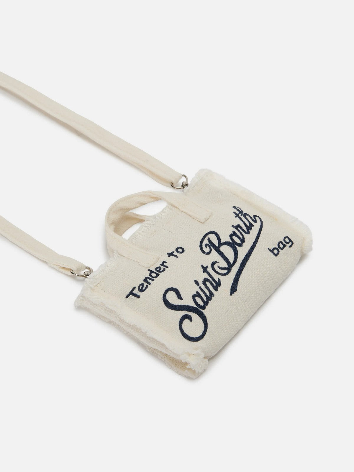 MC2 SAINT BARTH Pochette Donna  PHONE BAG LINEN 00405L Bianco
