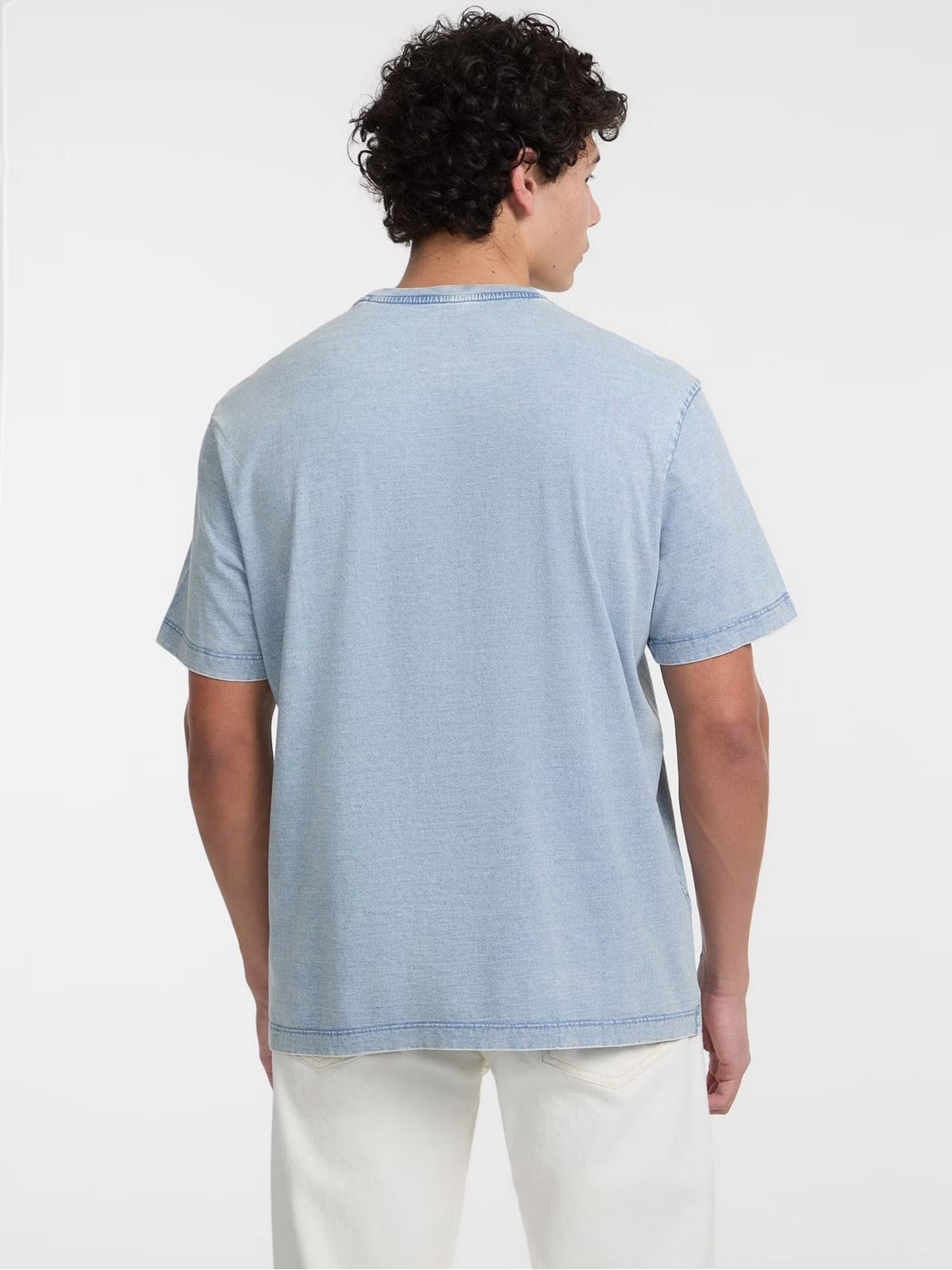 GUESS T-shirt Uomo GJ SS CN REG PKT TEE M5GI50 KCTG1 IDWS INDI LIGHT WASH gioboutiqueweb