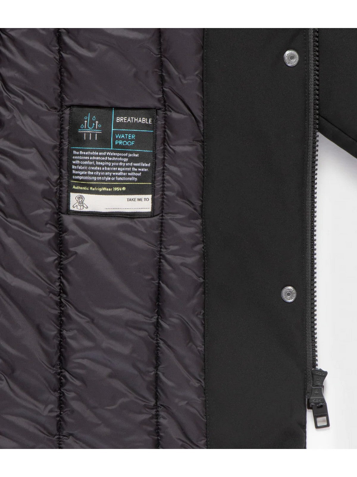 REFRIGIWEAR Piumino Donna LADY TECH/1 FUR JACKET W99108 XT3790 G06000 BLACK