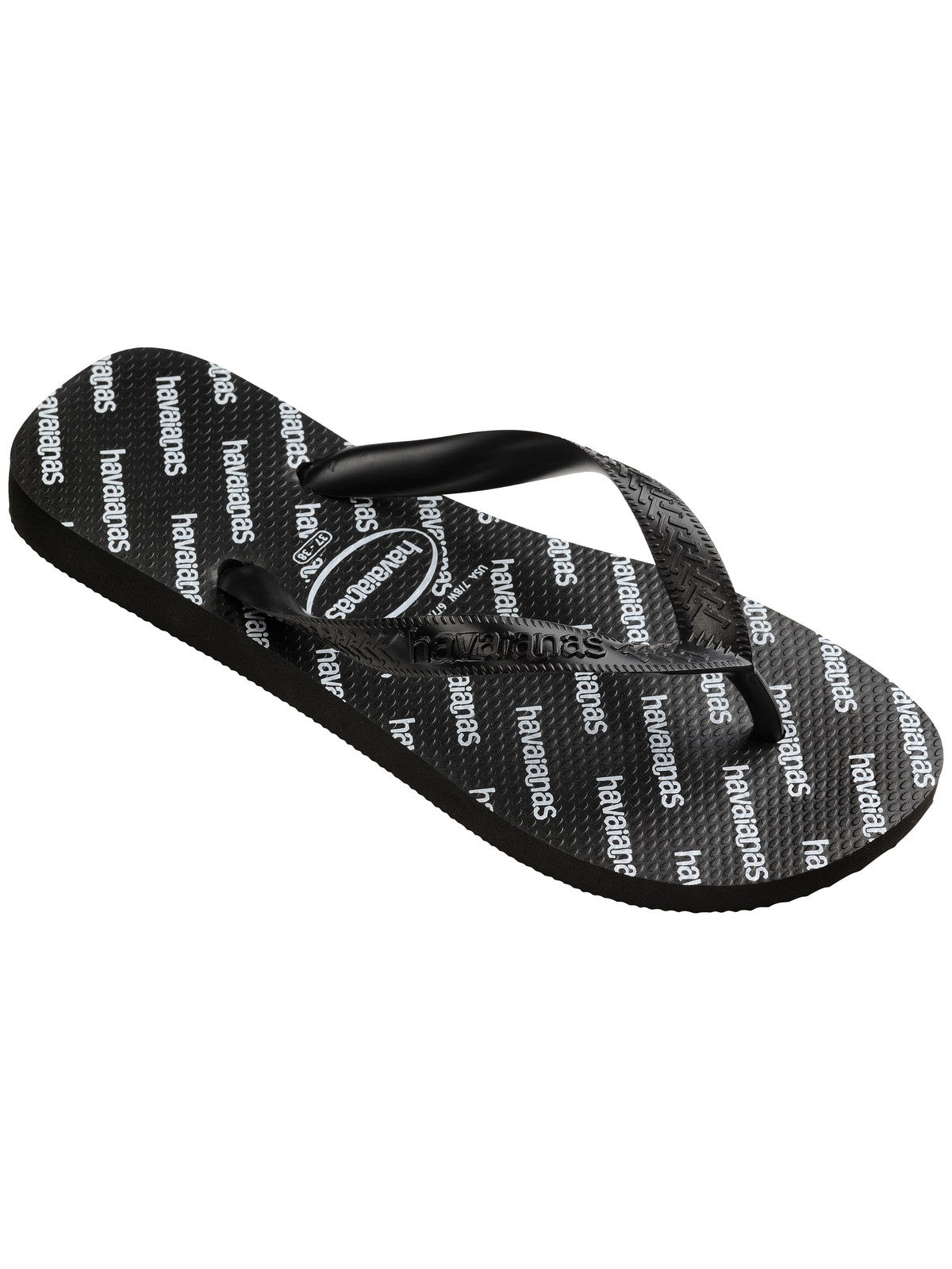 HAVAIANAS Infradito Uomo Hav. Top logomania essential 4149891.0090 Nero gioboutiqueweb