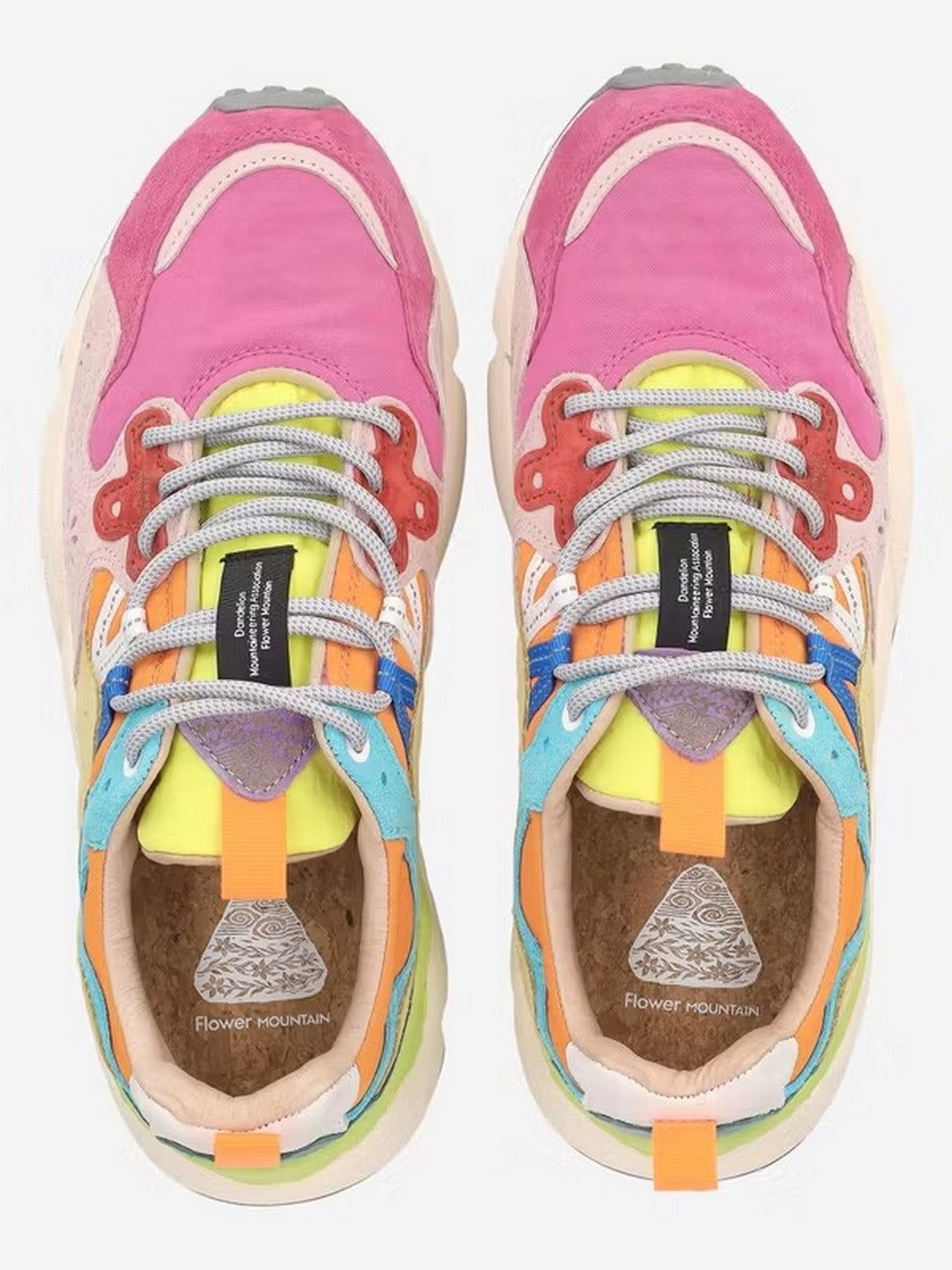 FLOWER MOUNTAIN Sneaker Donna YAMANO 3 WOMAN 2017817-01-1L43 FUCHSIA-PINK-MULTI