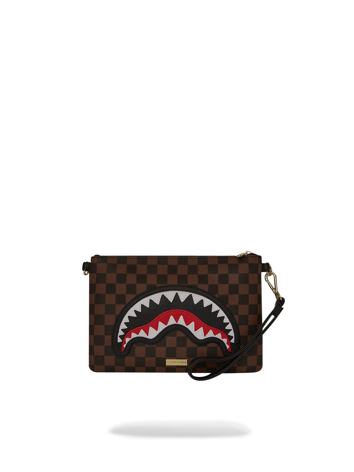 SPRAYGROUND Pochette Unisex adulto SAWTOOTH SHARKS IN PARIS CROSSOVER CLUTCH 910B7841NSZ Nero gioboutiqueweb