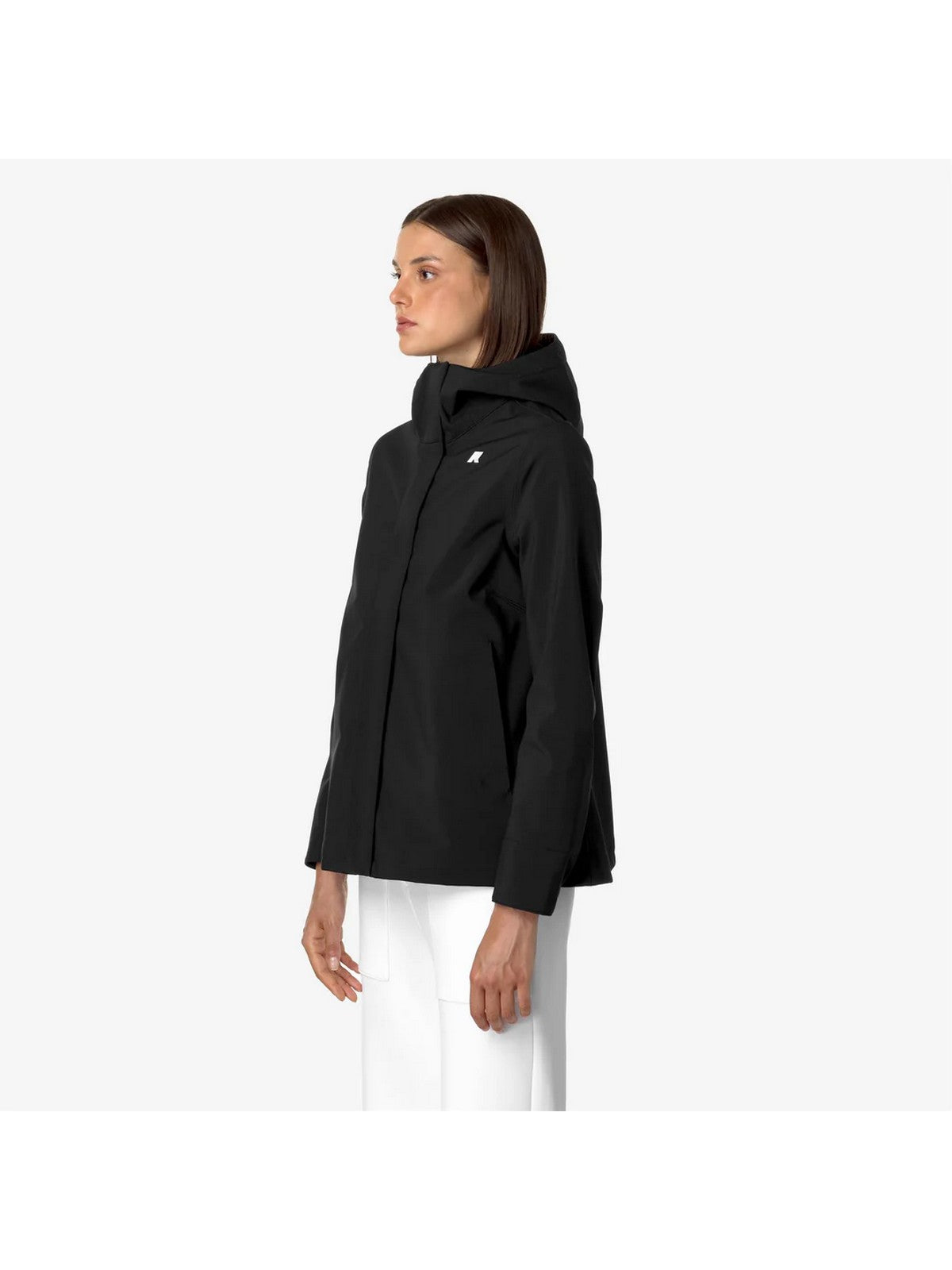 K-WAY Giubbino Donna MADALINA BONDED K21488W A3C BLACK-BLUE DEPTH gioboutiqueweb