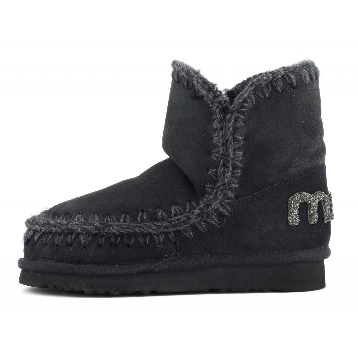 MOU Stivali e Stivaletti Donna ESKIMO 18 GLITTER LOGO MU.FW101050A BKBK BLACK