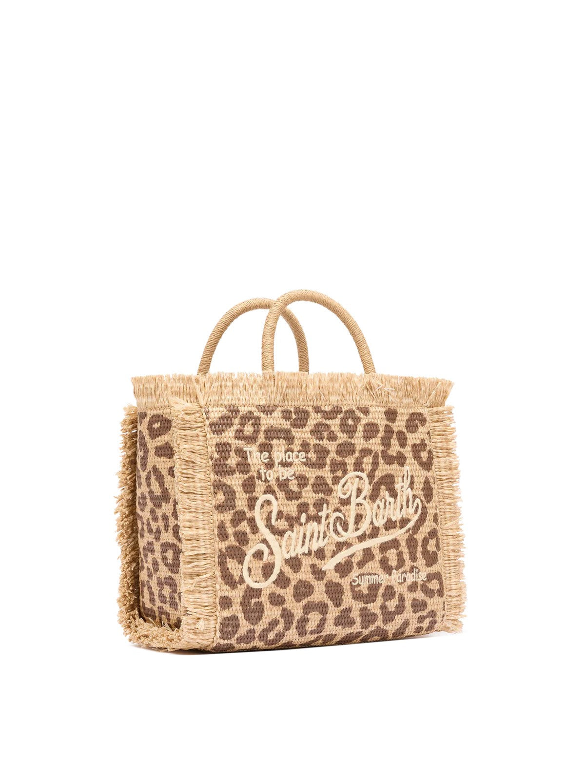MC2 SAINT BARTH Borsa Donna  COLETTE STRAW N 00349L LEOPARD 18 EMB