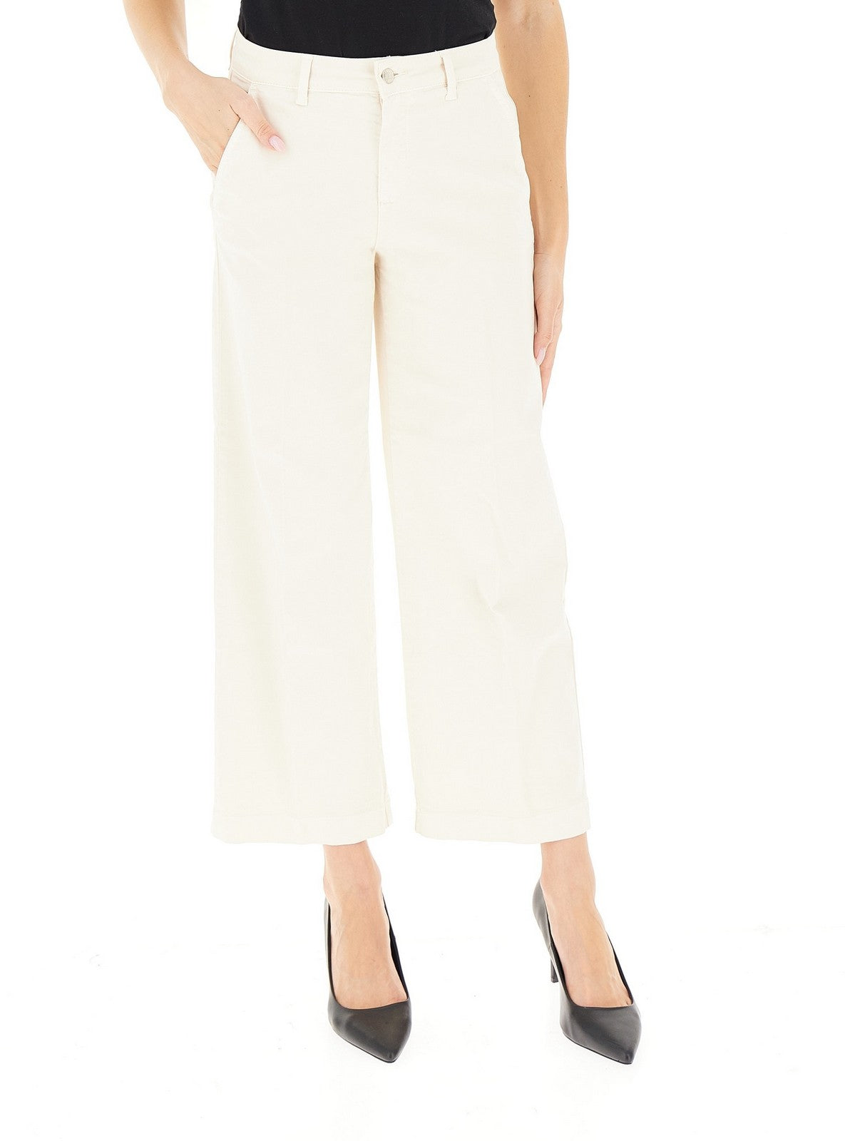 LIU JO WHITE Pantalone Donna  MF5406T8191 20304 NATURALE