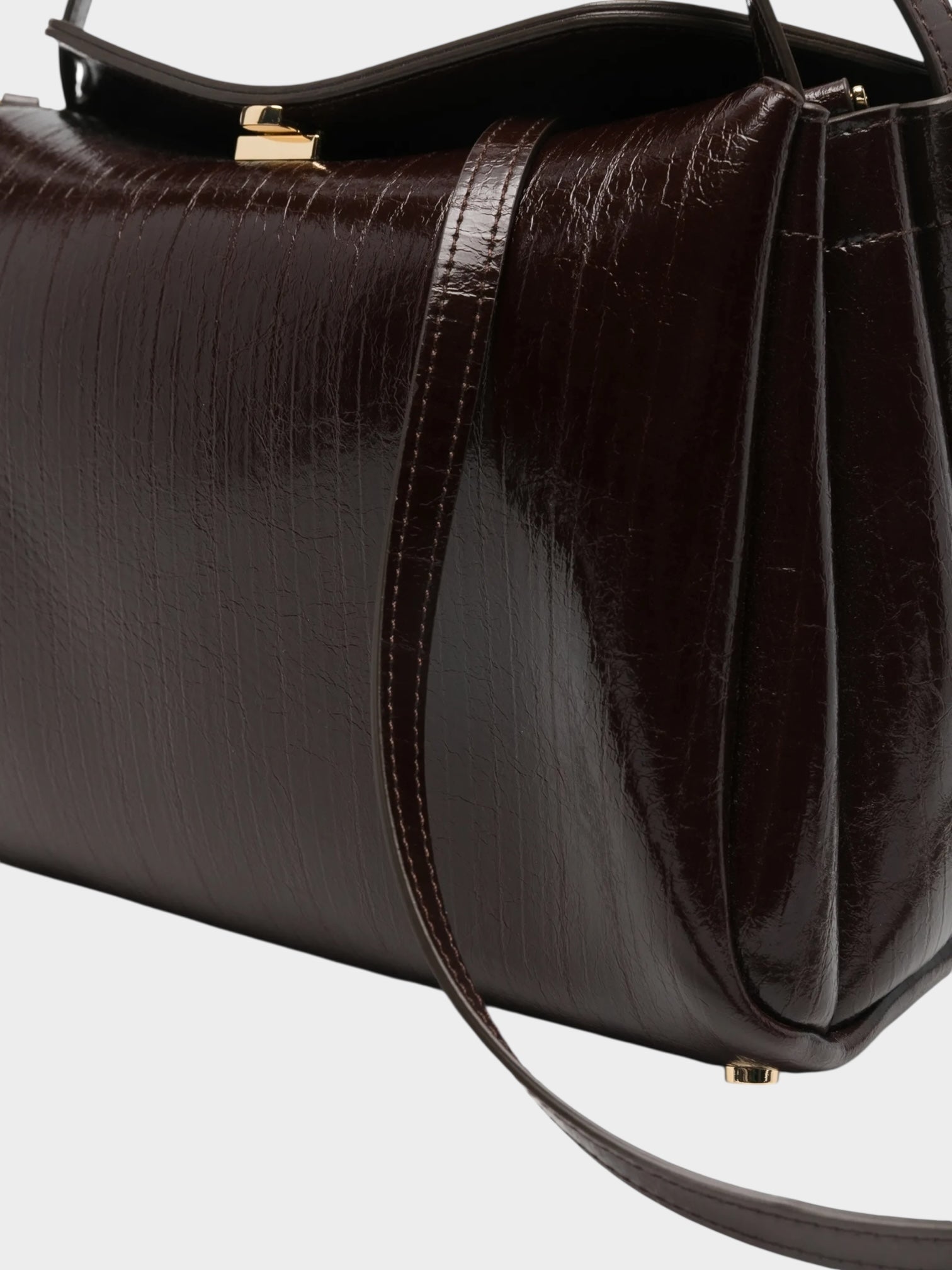 THEMOIRè Calipso Trunk cocco vegan fabric bag chocolate eco-friendly design 