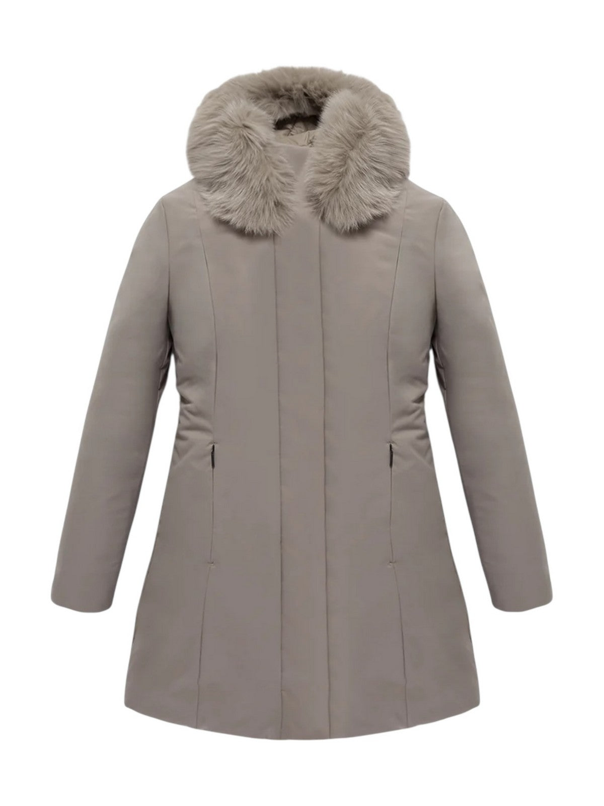 REFRIGIWEAR Piumino Donna LADY TECH/1 FUR JACKET W99108 XT3790 A00220 NEW BEIGE