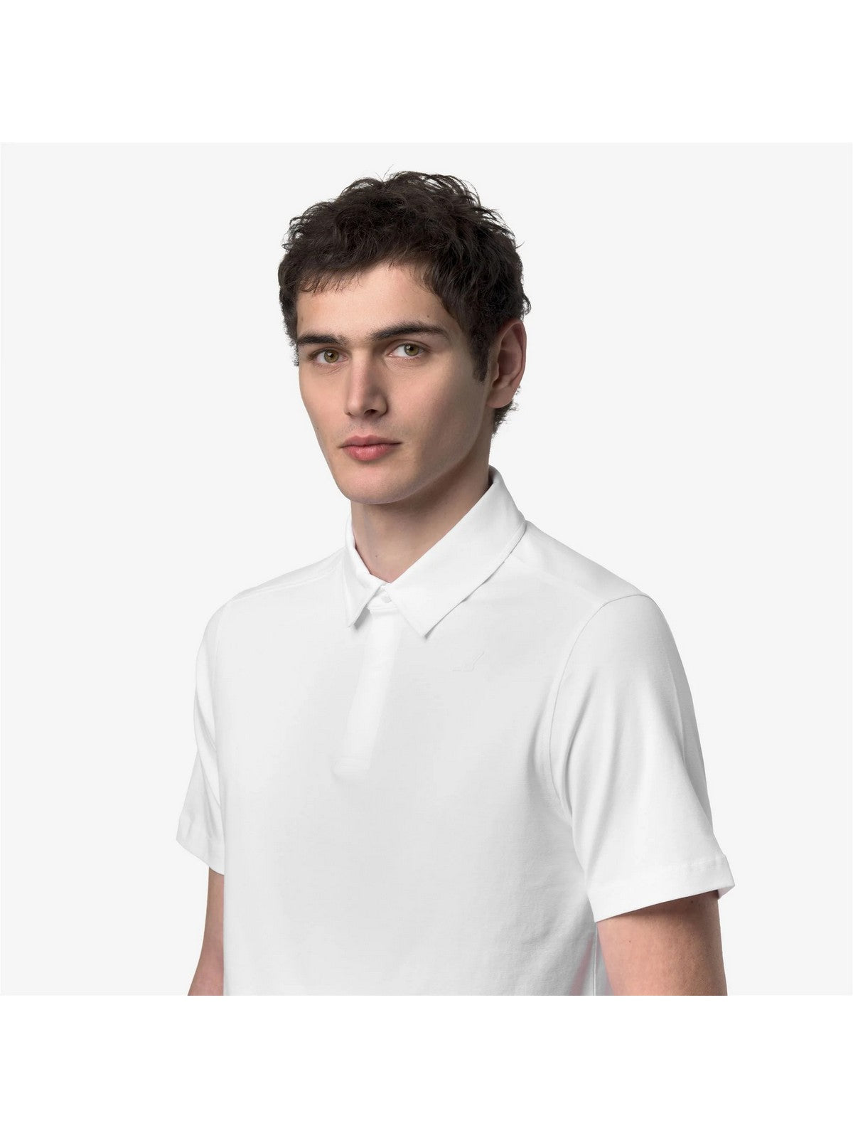 K-WAY Polo Uomo VIGGO LIGHT STRETCH JERSEY K5134FW 001 White - White