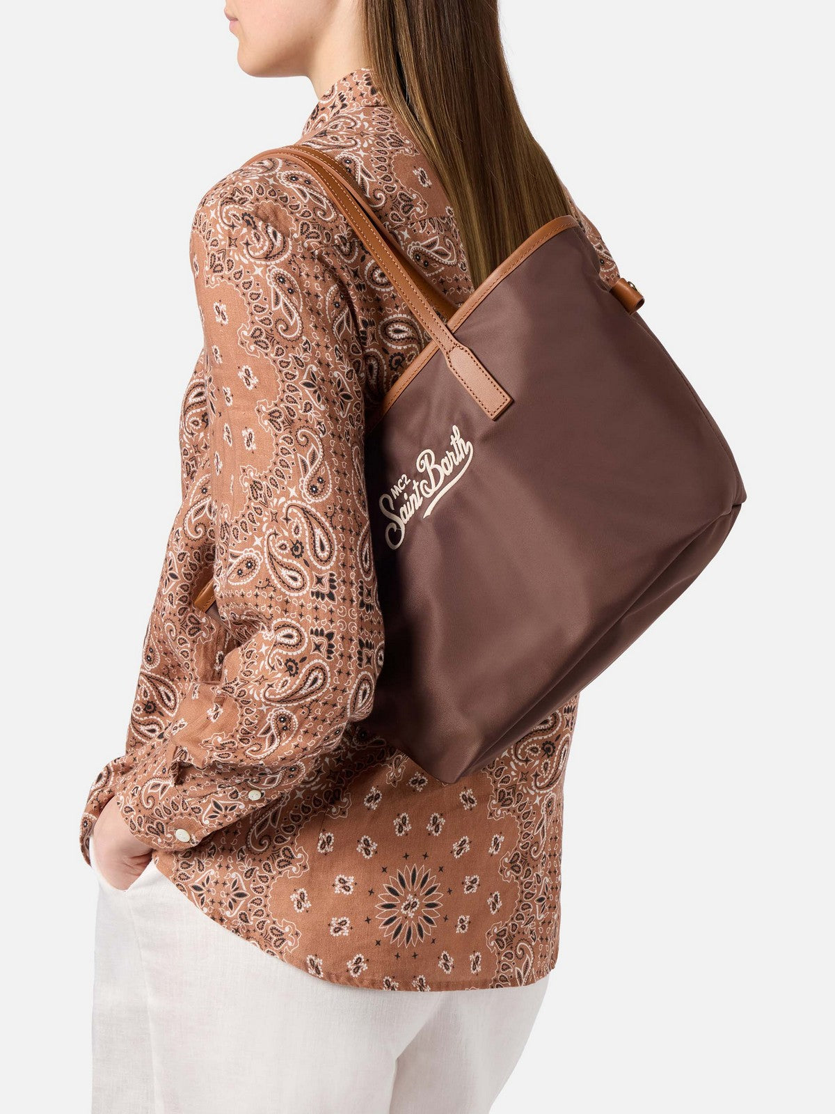 MC2 SAINT BARTH Borsa Donna  CITY BAG MID NYLON 01819L 1818 EMB