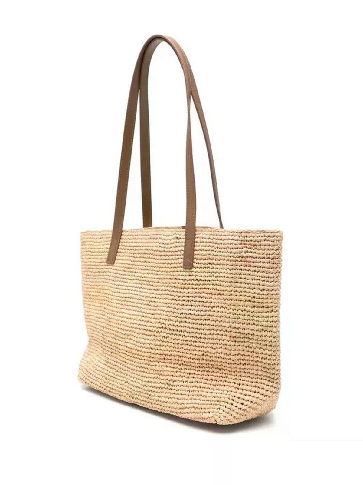 MC2 SAINT BARTH Borsa Donna  RAFFIA CITY MID 00358L 1118 LEATHER EMB