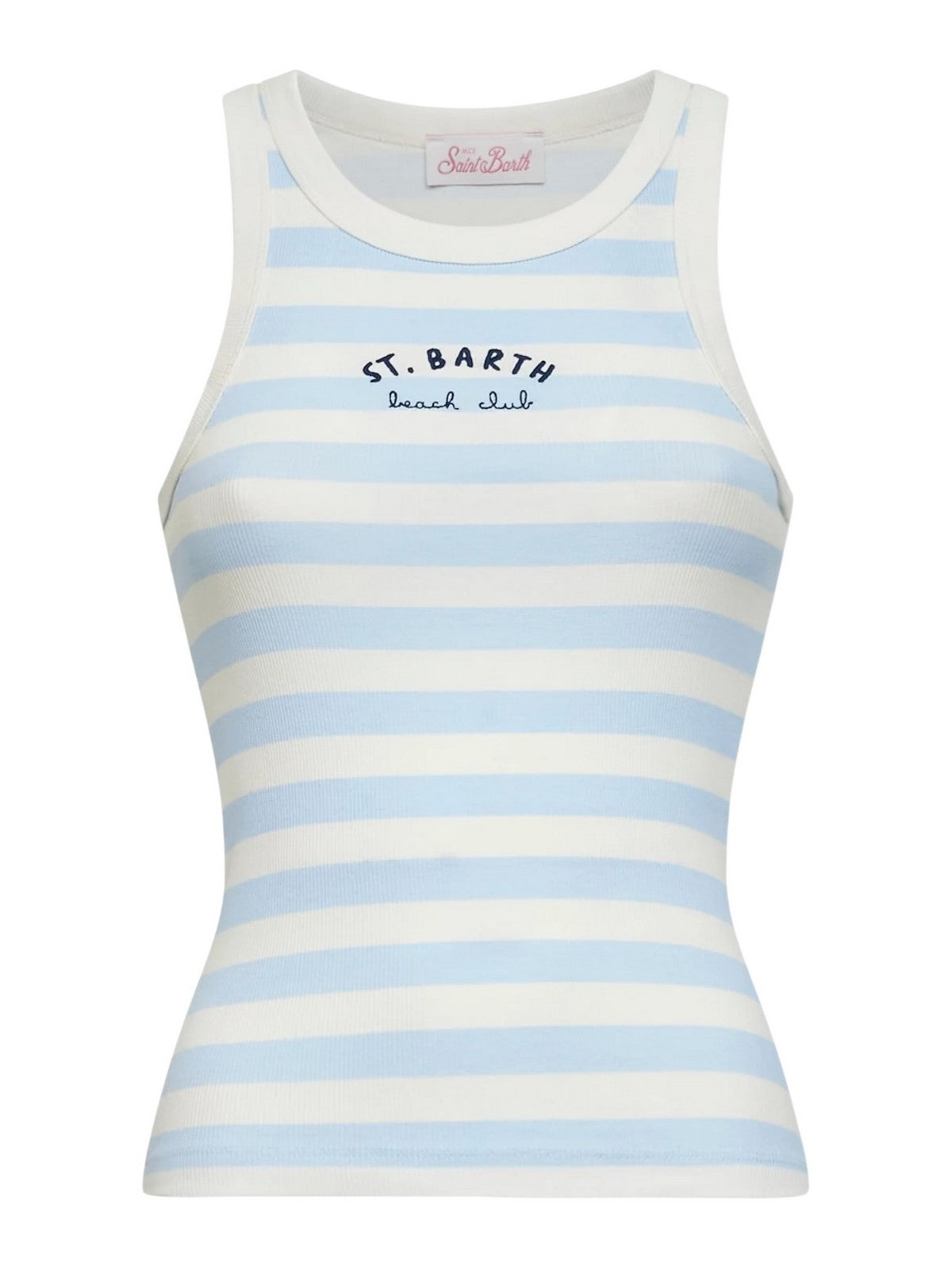 MC2 SAINT BARTH Top Donna  ADA 08756L RIB BEACH CLUB STRIPES 3110 EMB