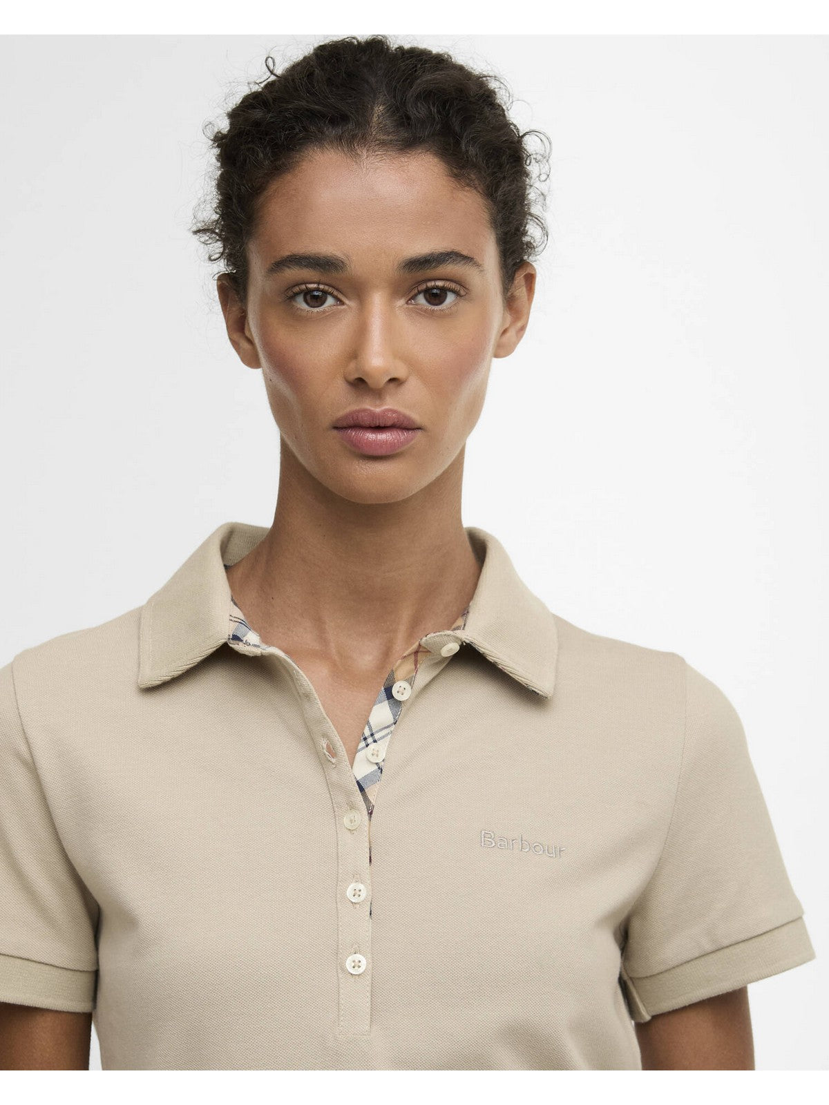 BARBOUR Polo Donna PORTSDOWN TOP LML0634 SN31 LIGHT SAND/HESSIAN