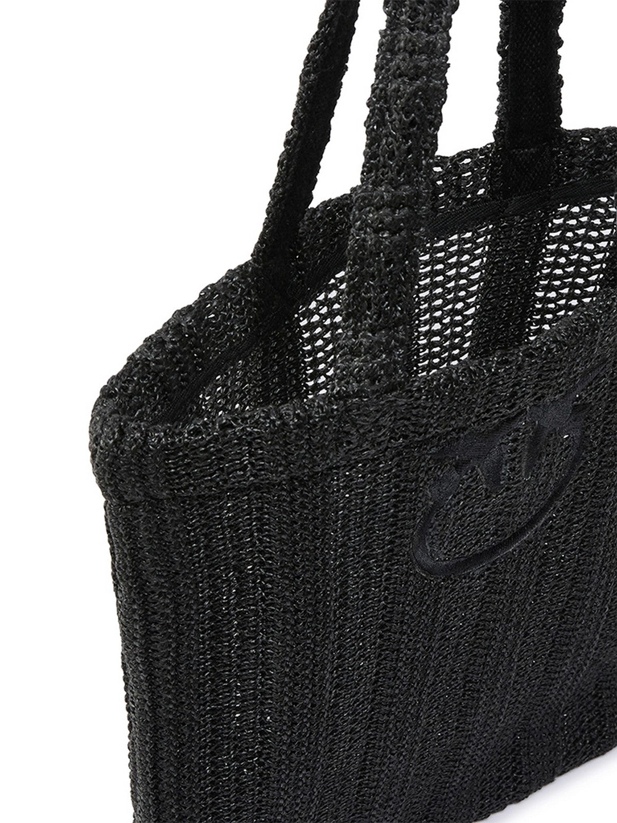 PINKO Borsa Donna EASY TOTE BAG RAFIA 106728-A39Y Z99 NERO LIMOUSINE
