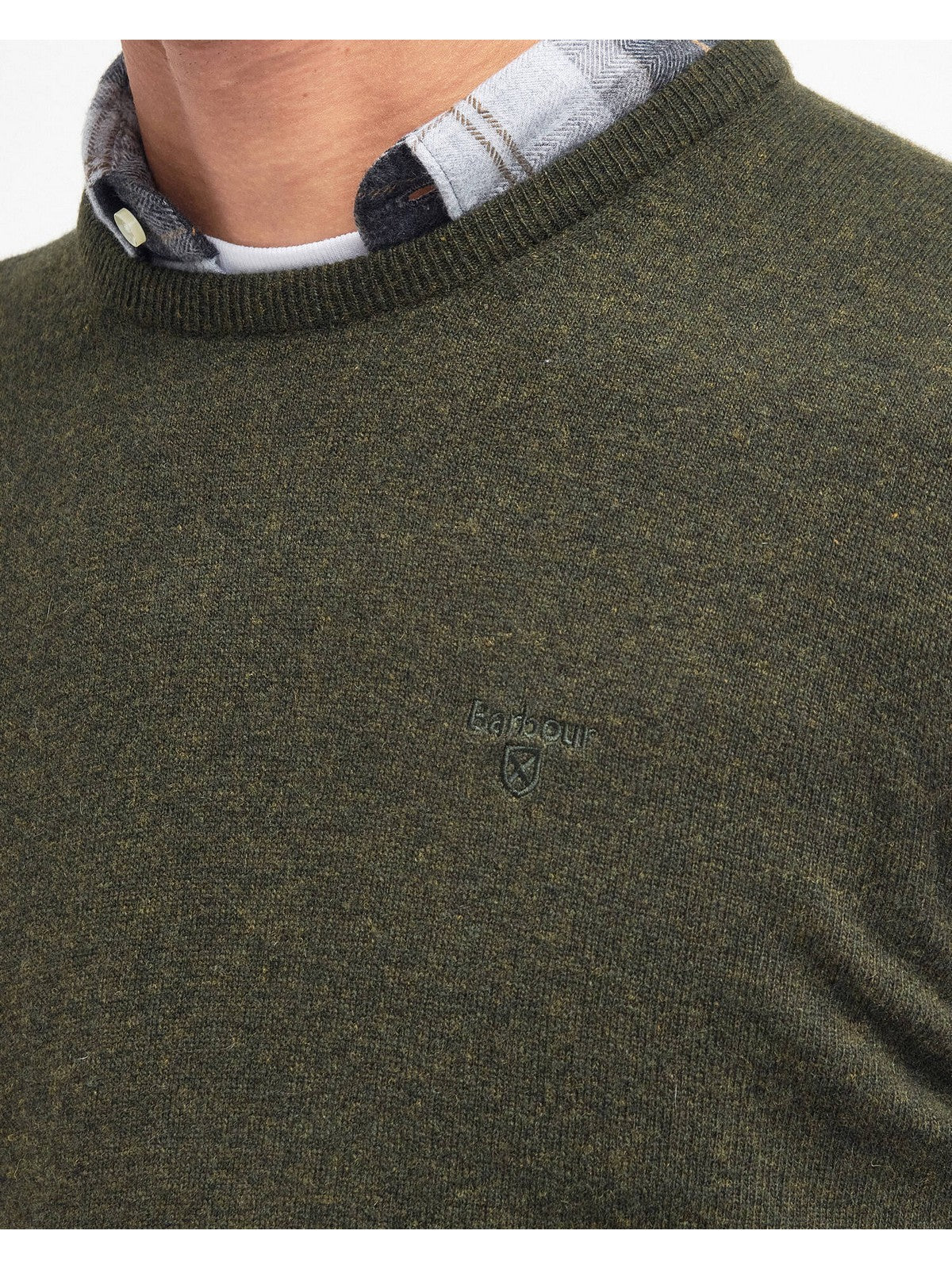 BARBOUR Herrenpullover ESSENTIAL L MKN0345 GN71 SEAWEED