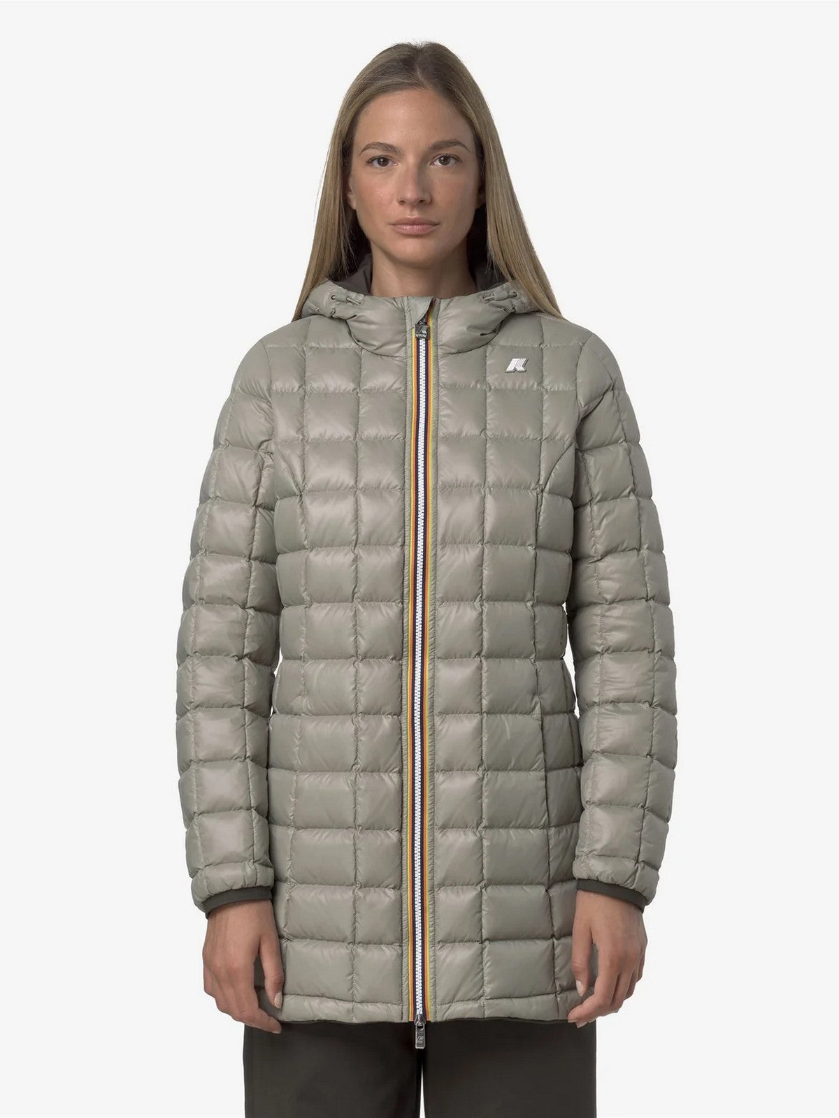 K-WAY Giubbino Donna DENISE ST THERMO DOUBLE K8134CW B42 Black Olive - Green