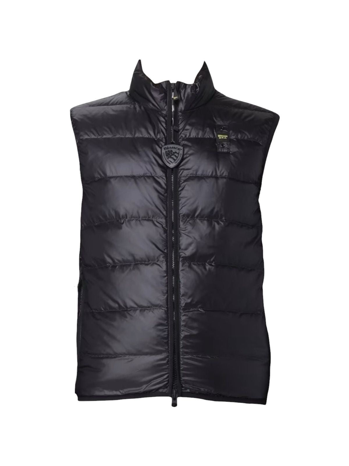 BLAUER Gilet Uomo RAWSON 26SBLUX03232 006719 999ET NERO interno BEIGE NATURALE