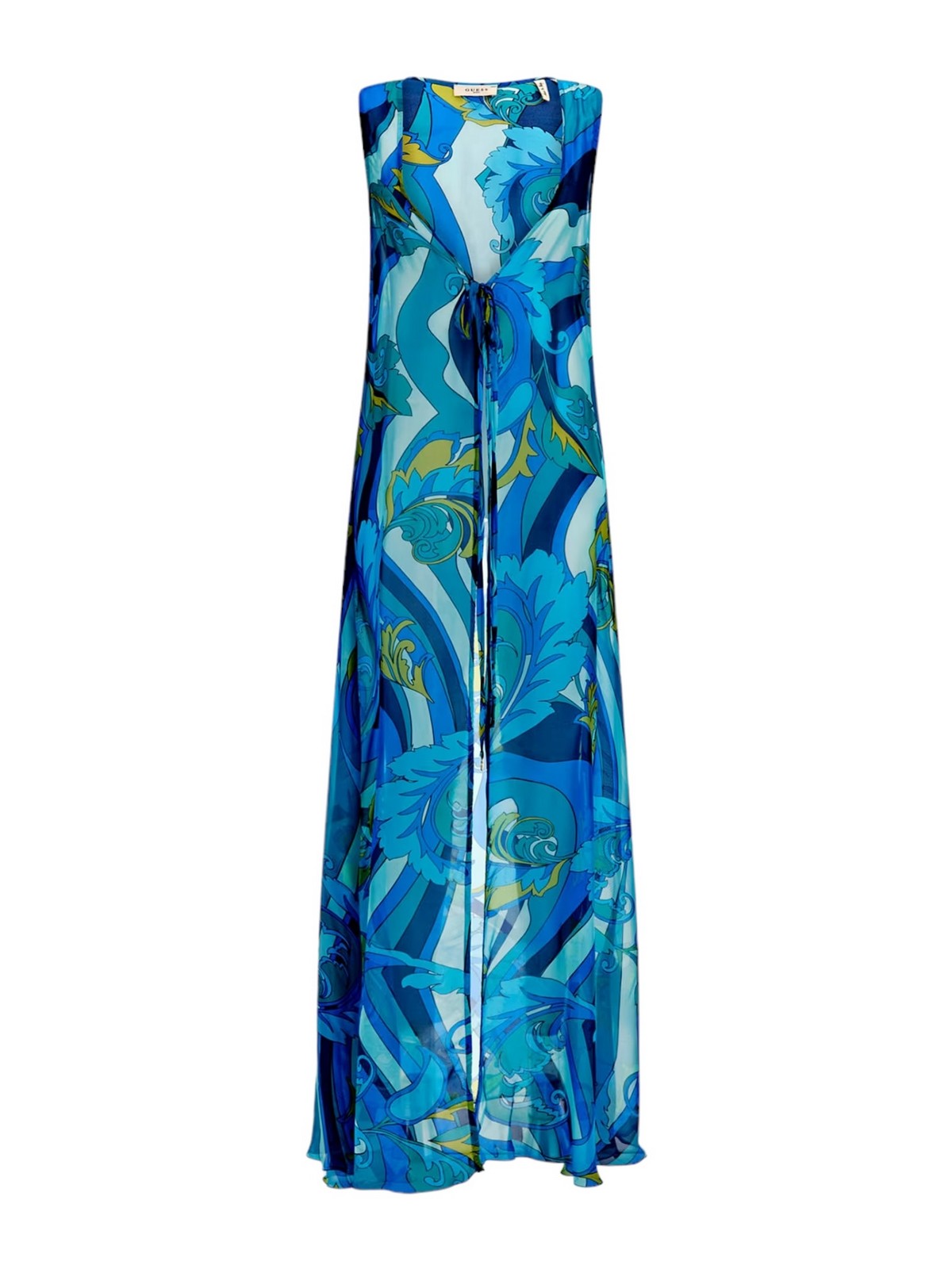 GUESS BEACHWEAR Abito Donna Long Dress E4GK02 WE550 P7NX Blu