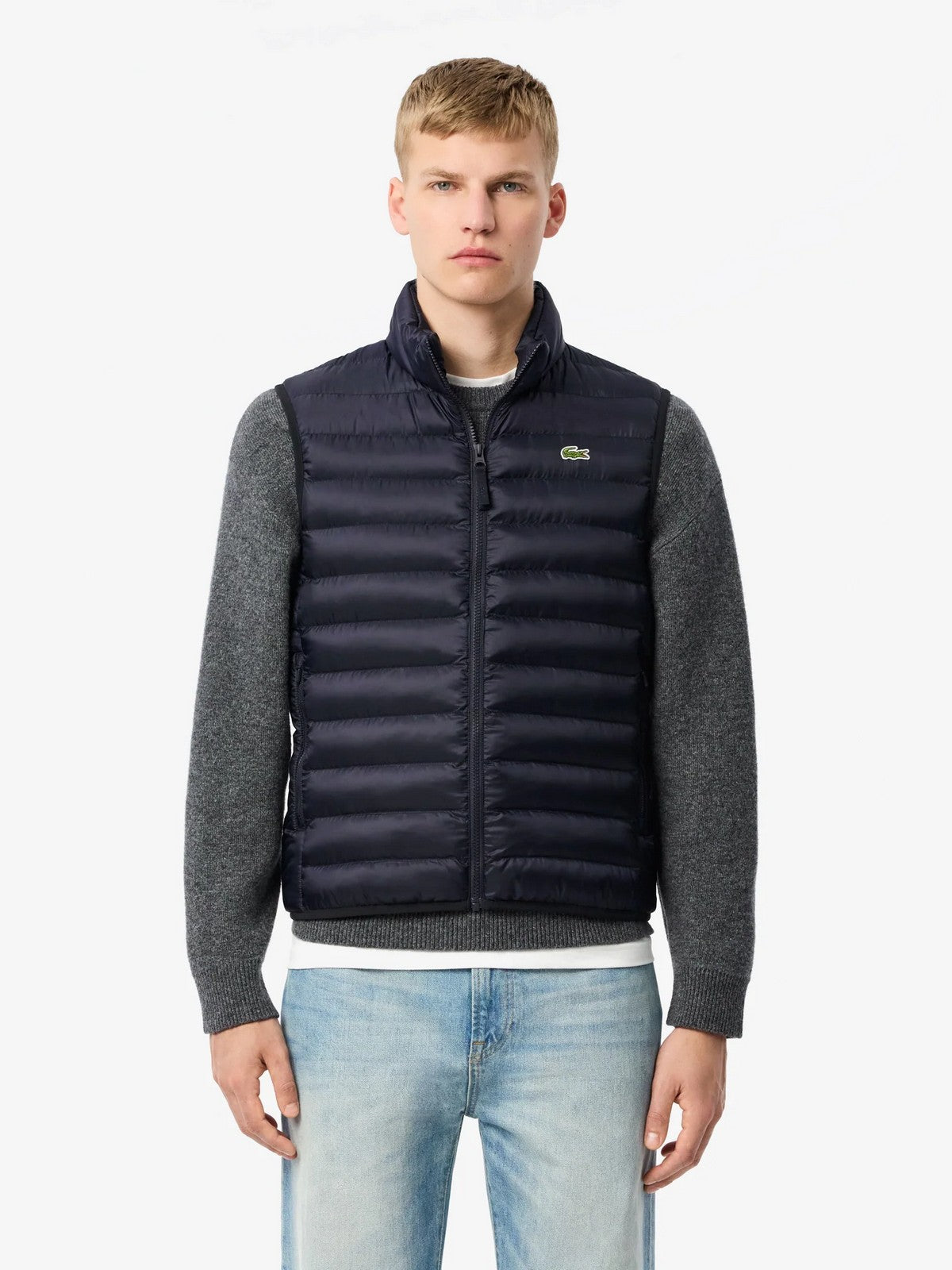 LACOSTE MĘŻCZYZNA GILET BH2886 HDE BLUE