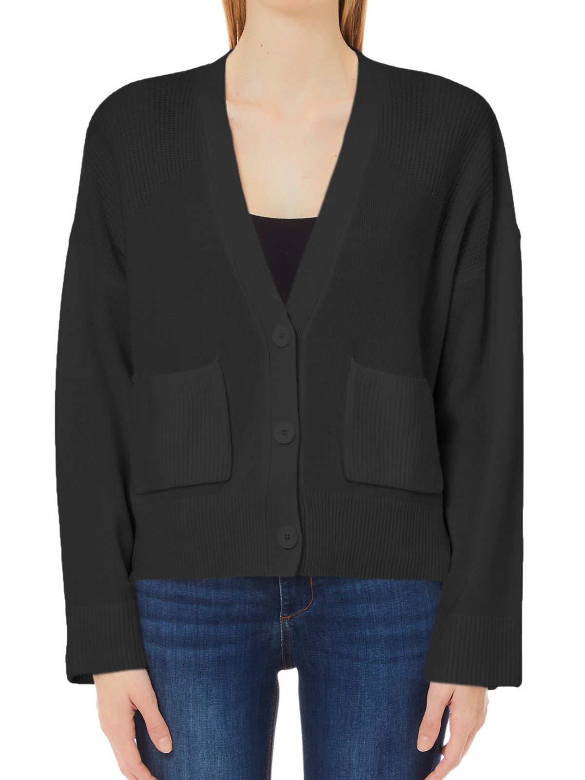 LIU JO WHITE Cardigan Donna  WF4433MS009 22222 Nero gioboutiqueweb