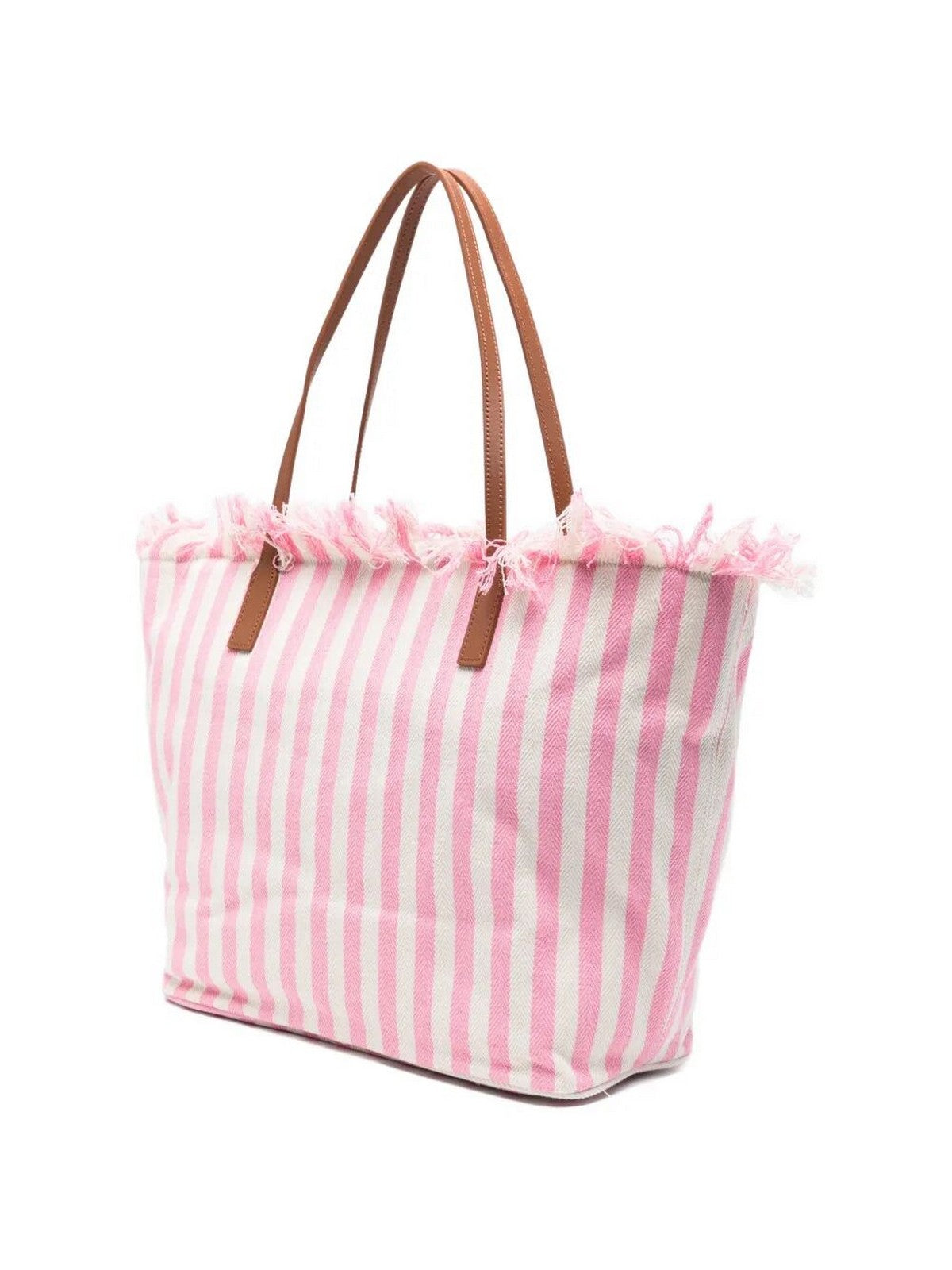MC2 SAINT BARTH Borsa Donna  CITY BAG MID FRINGE 01764L HB STRIPES 21 EMB
