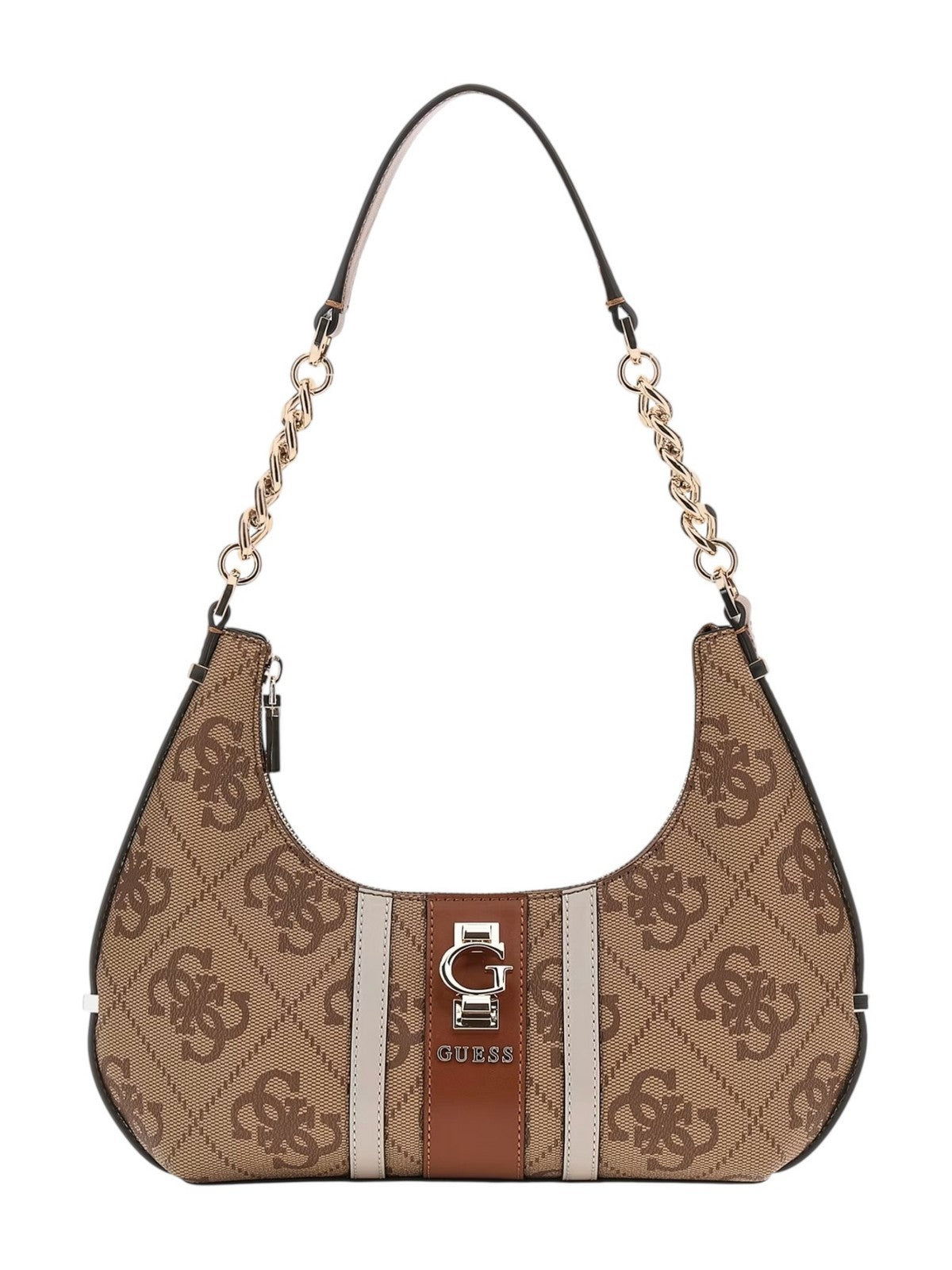 GUESS Borsa Donna ERENIA TOP ZIP SHOULDER BAG HWSO78 38180 LTL LATTE LOGO