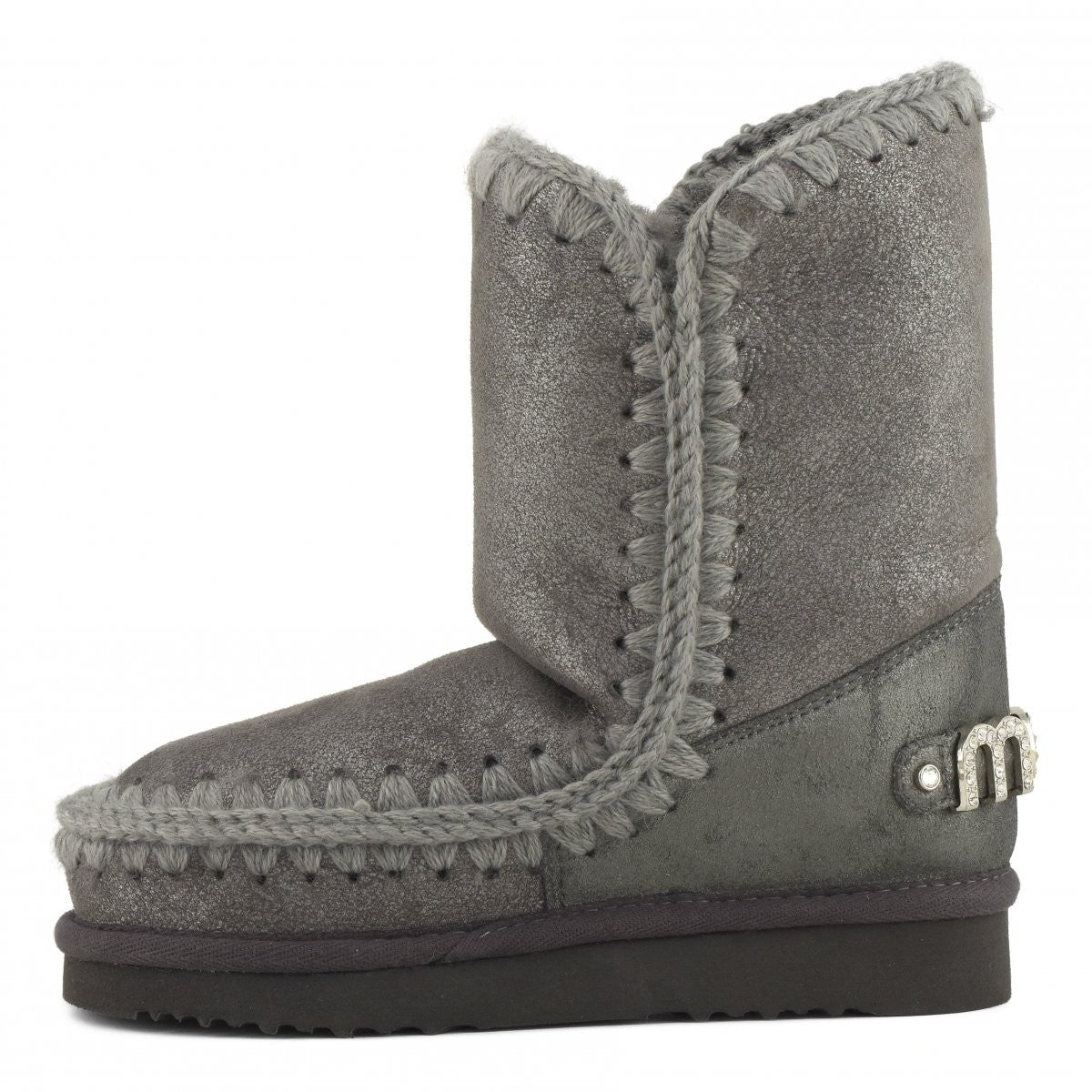 MOU Stivali e Stivaletti Donna Eskimo 24  rhinestones logo MU.FW101037B DUIRO Dust Iron