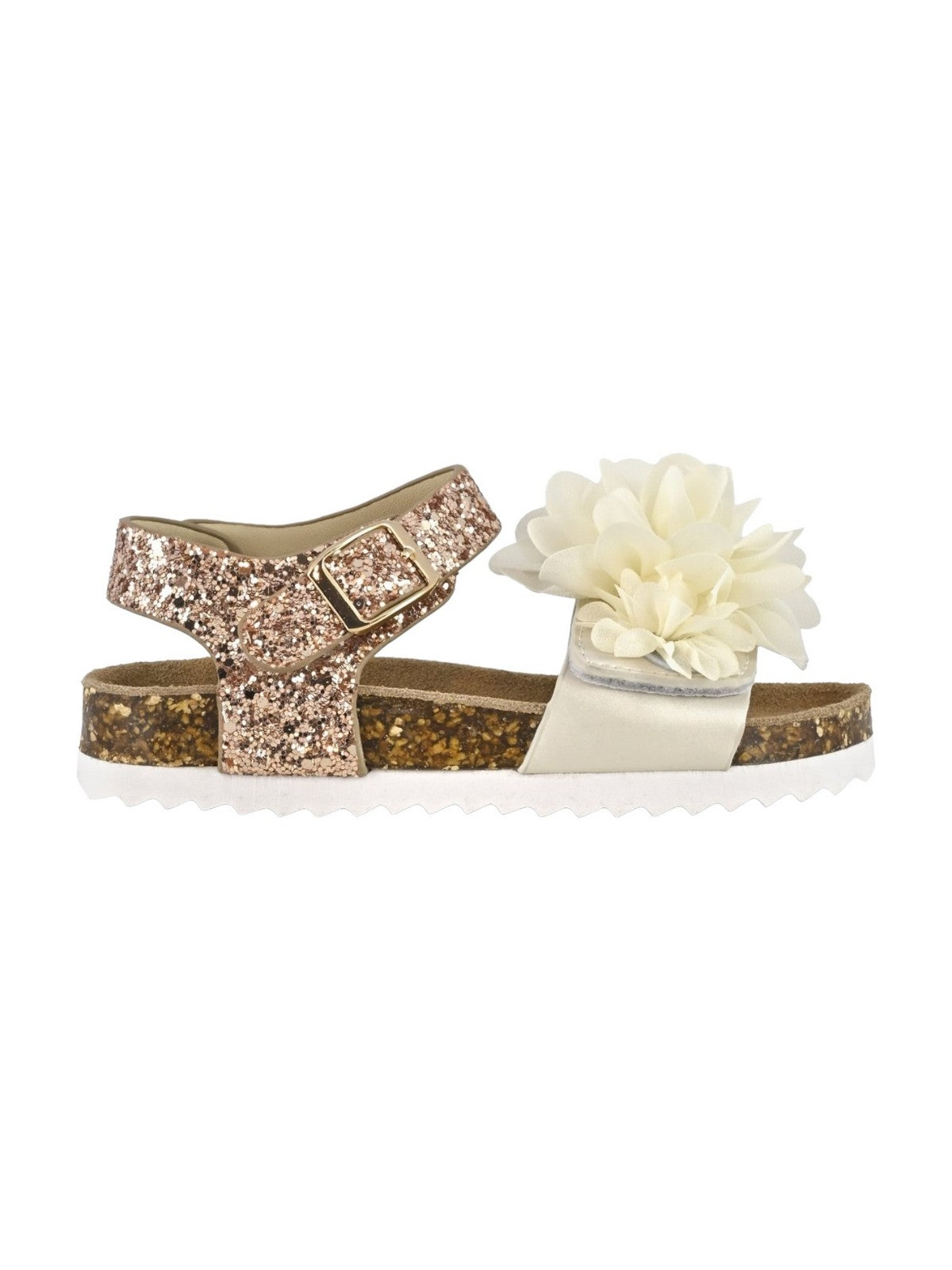 COLORS OF CALIFORNIA Sandalo Bambine e ragazze Sandal With Flowers HC.2406 NAT Beige