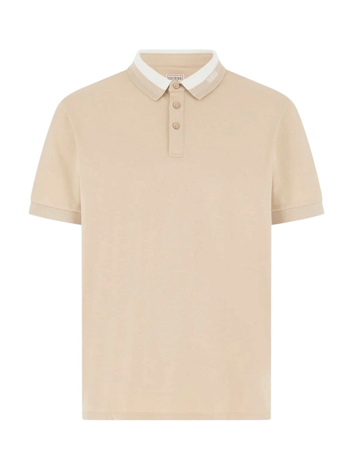GUESS Polo Uomo SS PAUL GUESS COLLAR POLO M6RP47 KARS2 G1DR NEUTRAL SAND