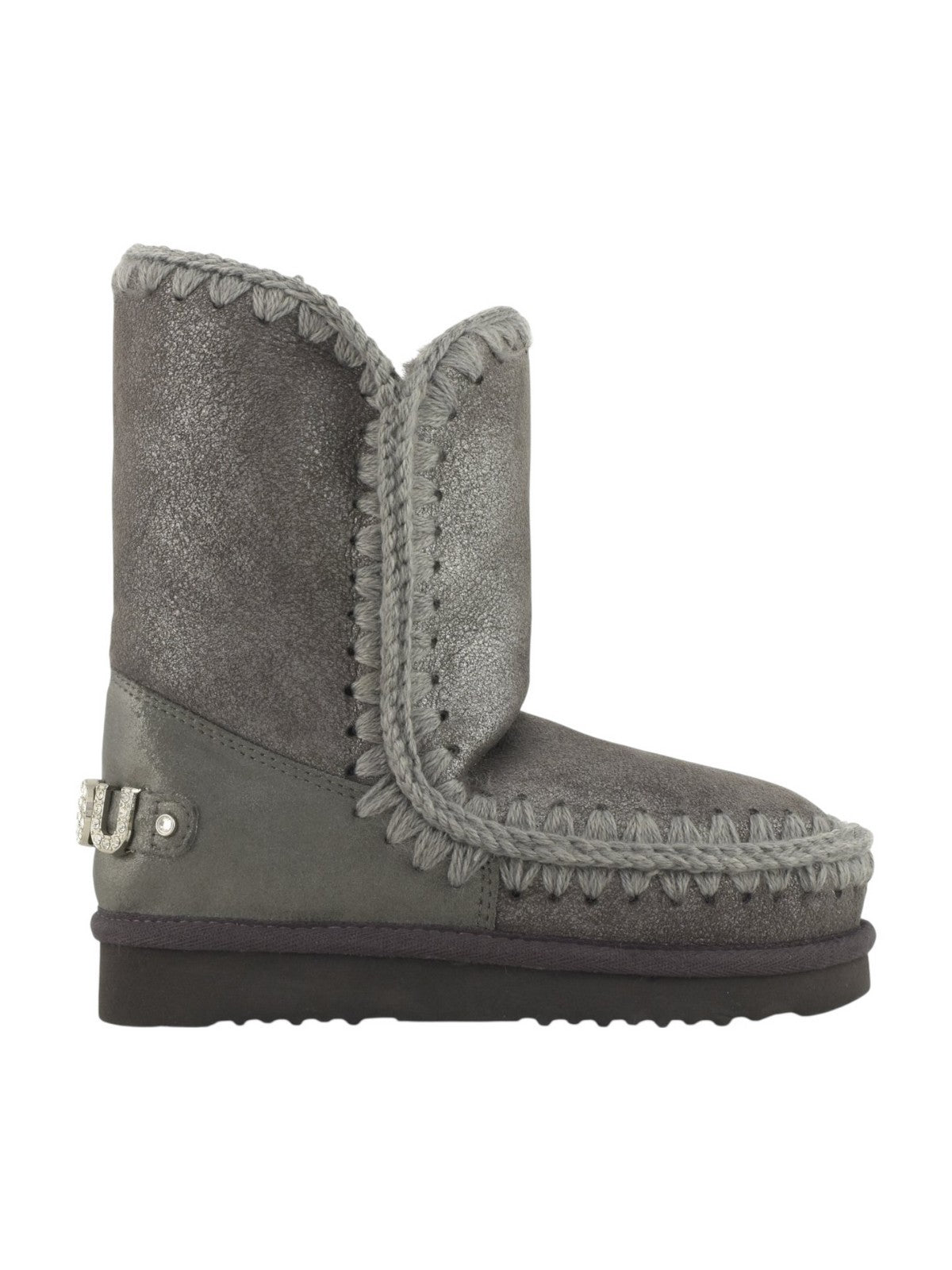 MOU Stivali e Stivaletti Donna Eskimo 24  rhinestones logo MU.FW101037B DUIRO Dust Iron