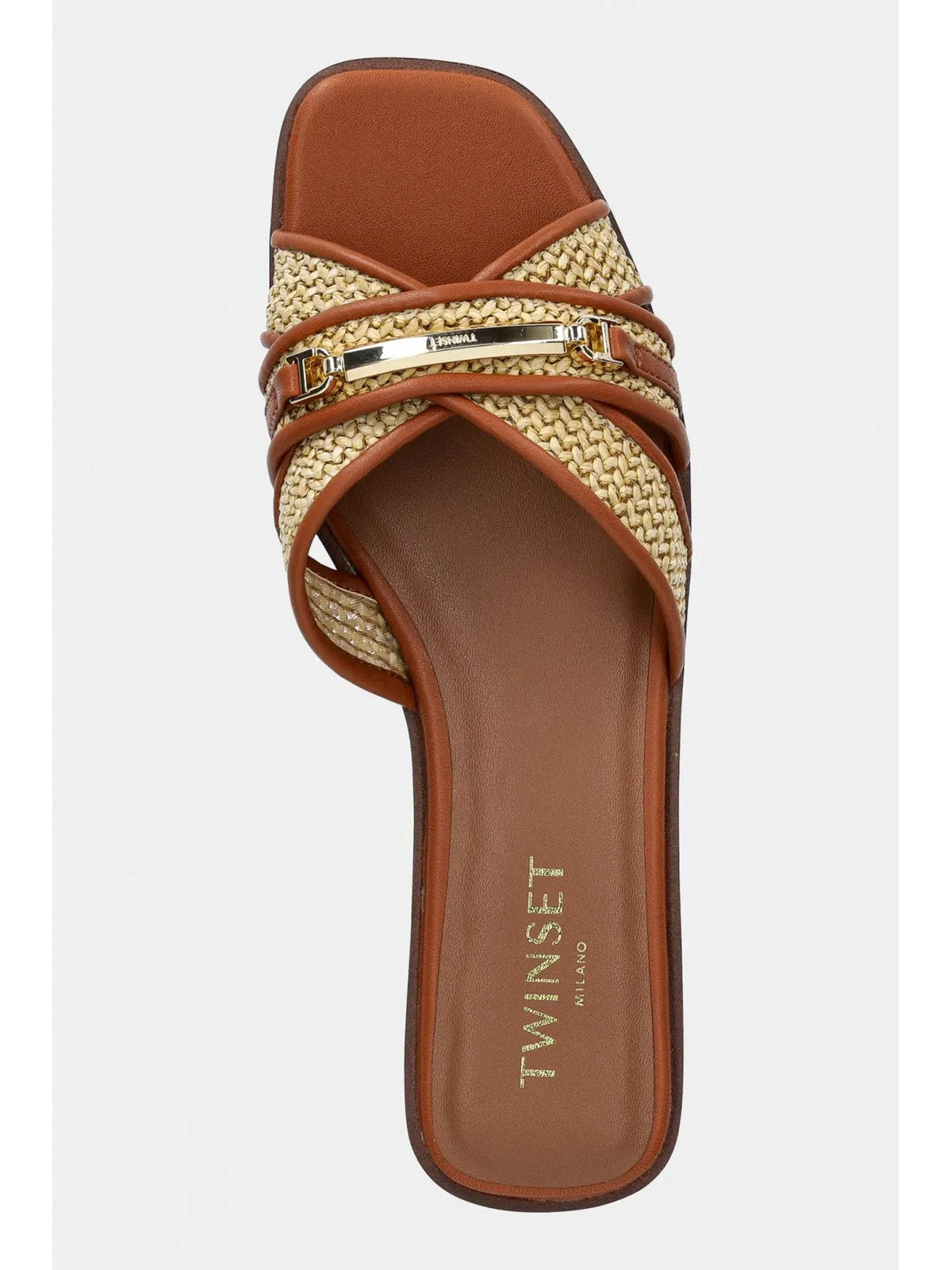 TWINSET Ciabatta Donna  251TGT020 00057 Marrone gioboutiqueweb