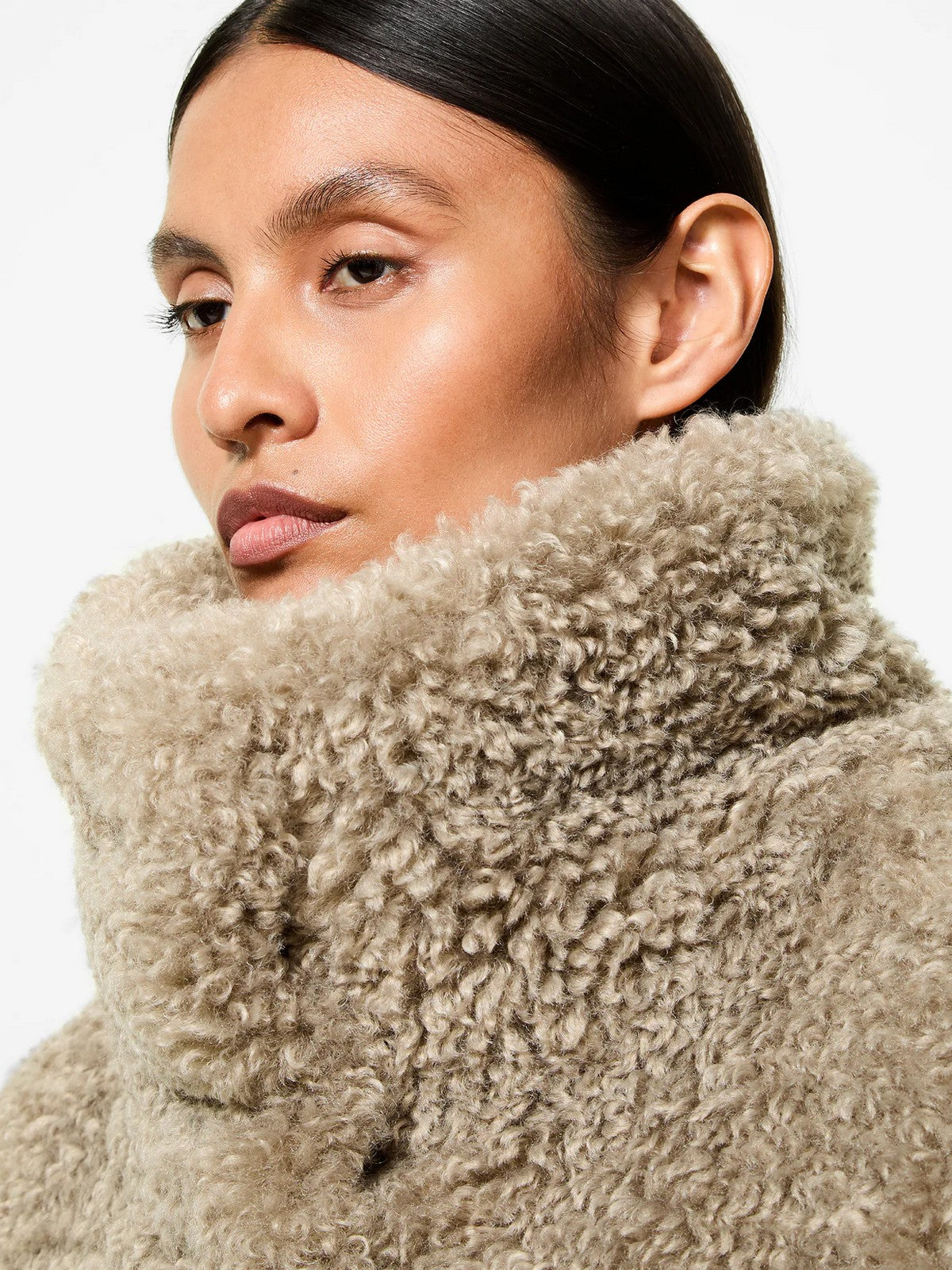 RRD Cappotto Donna lamb hybrid coat wom jkt W25573 87 87 TABACCO