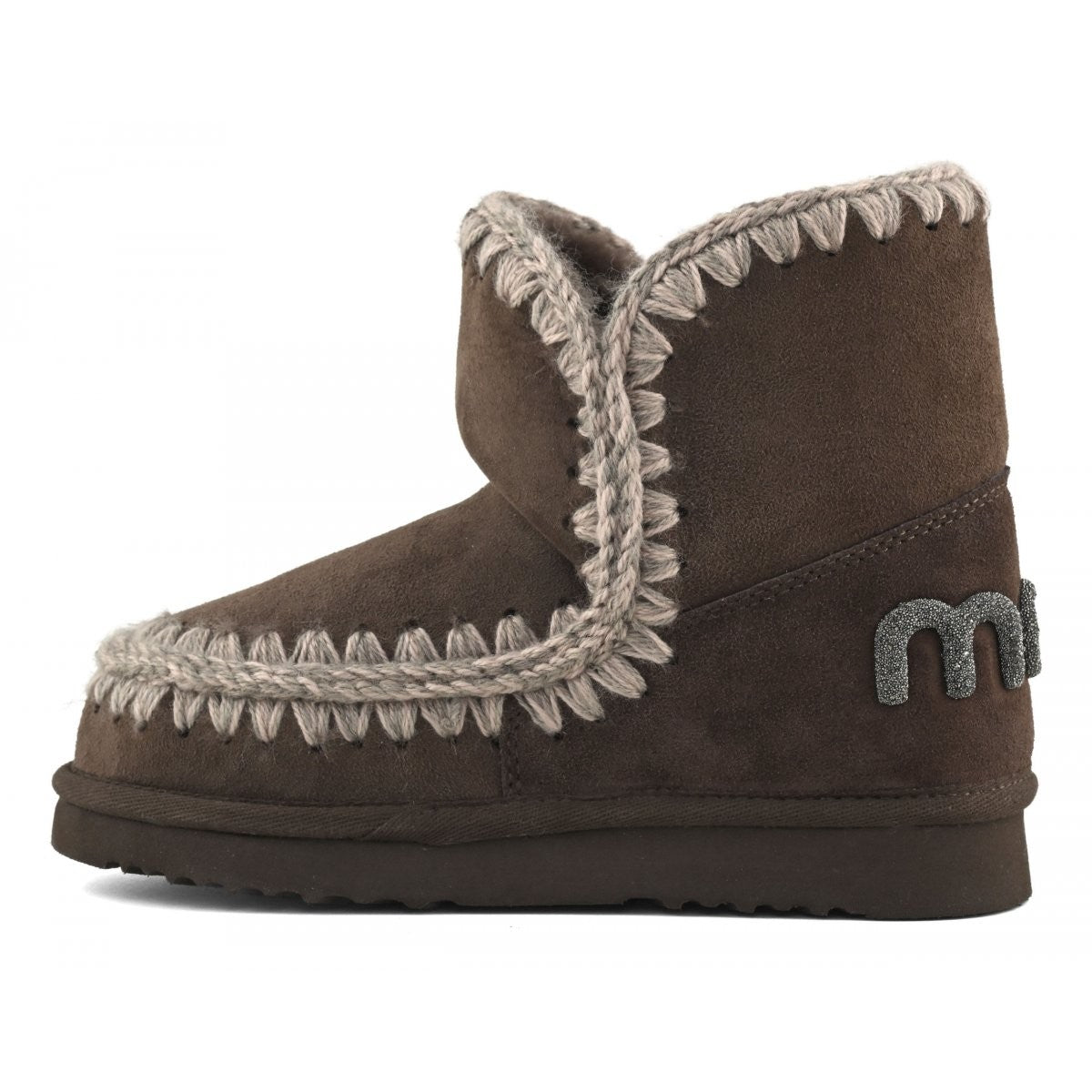 MOU Stivali e Stivaletti Donna ESKIMO 18 GLITTER LOGO MU.FW101050A BRPEP Brown Pepper