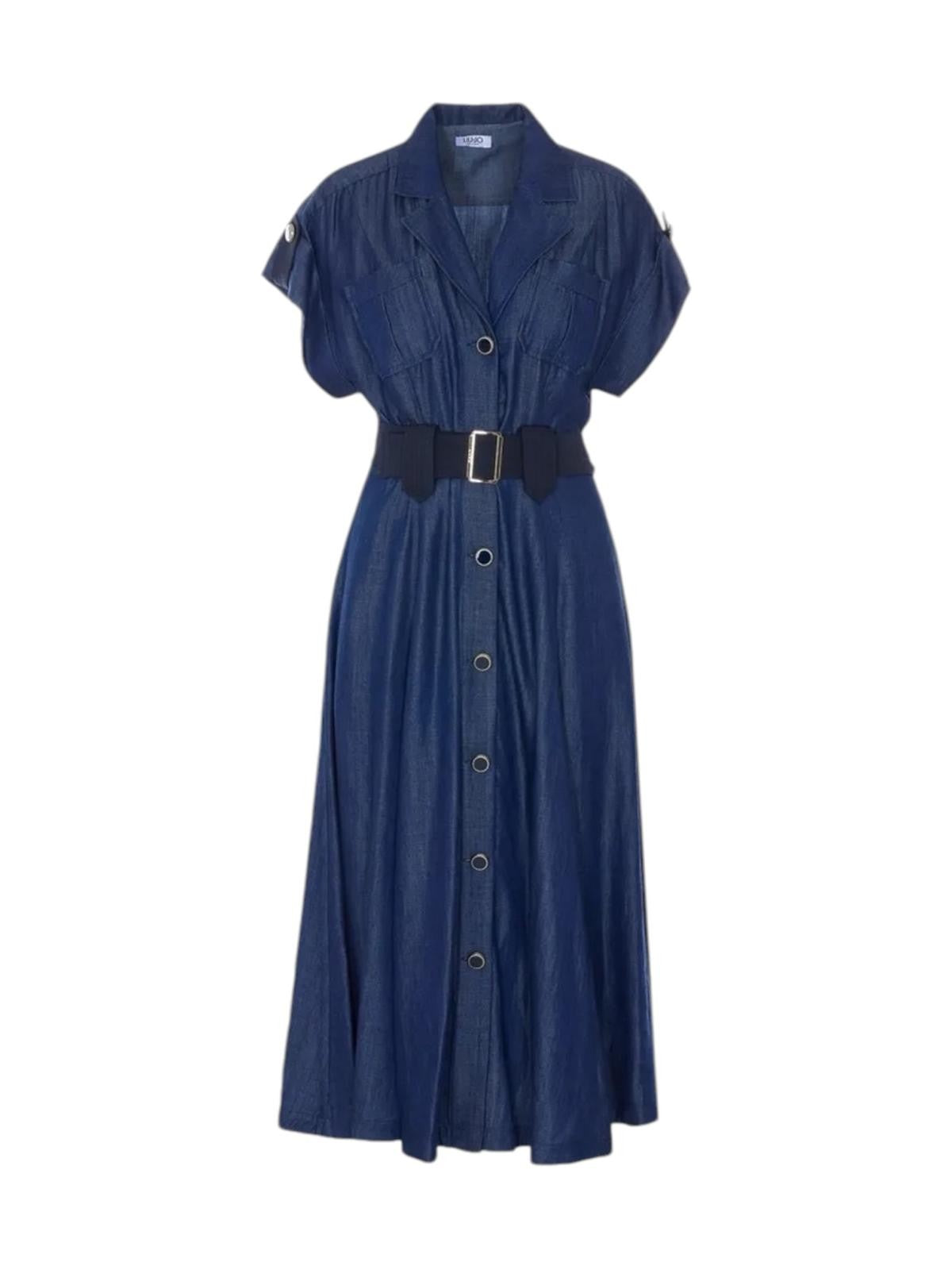LIU JO BLUE DENIM Abito Donna  UA6315D0335 77000 NORMAL WASH