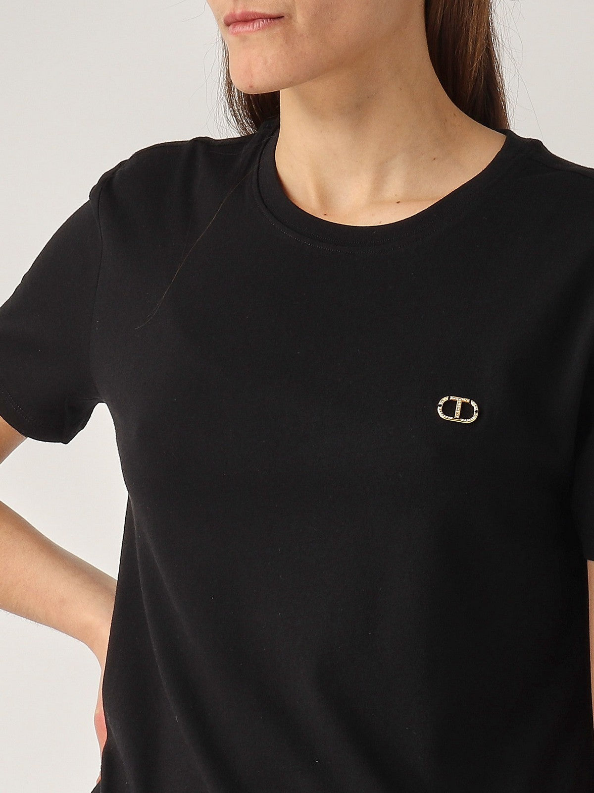 TWINSET T-shirt Donna  251TP2074 00006 Nero gioboutiqueweb