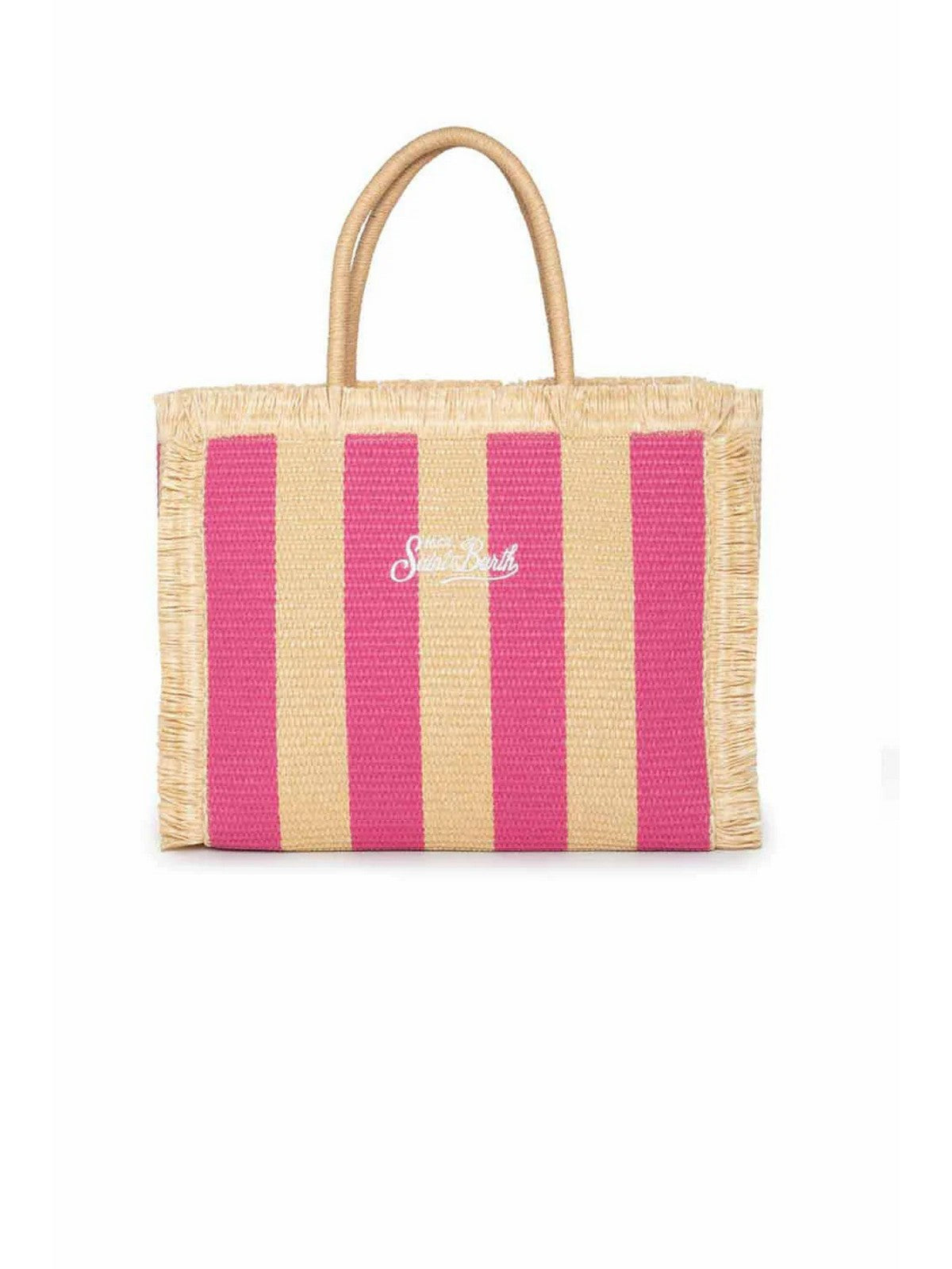 MC2 Saint Barth Woman Vanity Straw Bag n 00626f Rosa