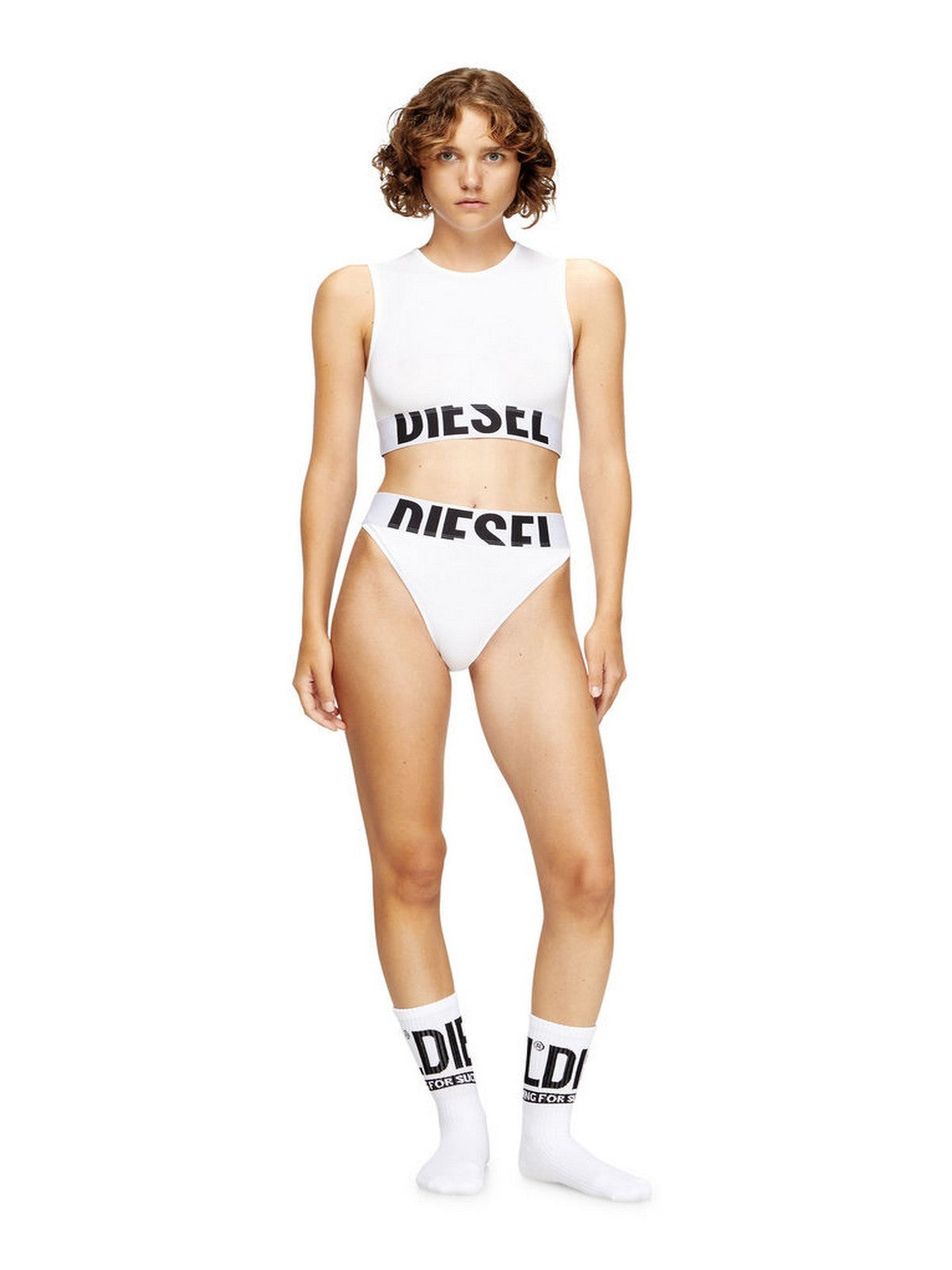 DIESEL Top Donna ADA-D-POP Tank A17661 0HMAU 100 100 - WHITE