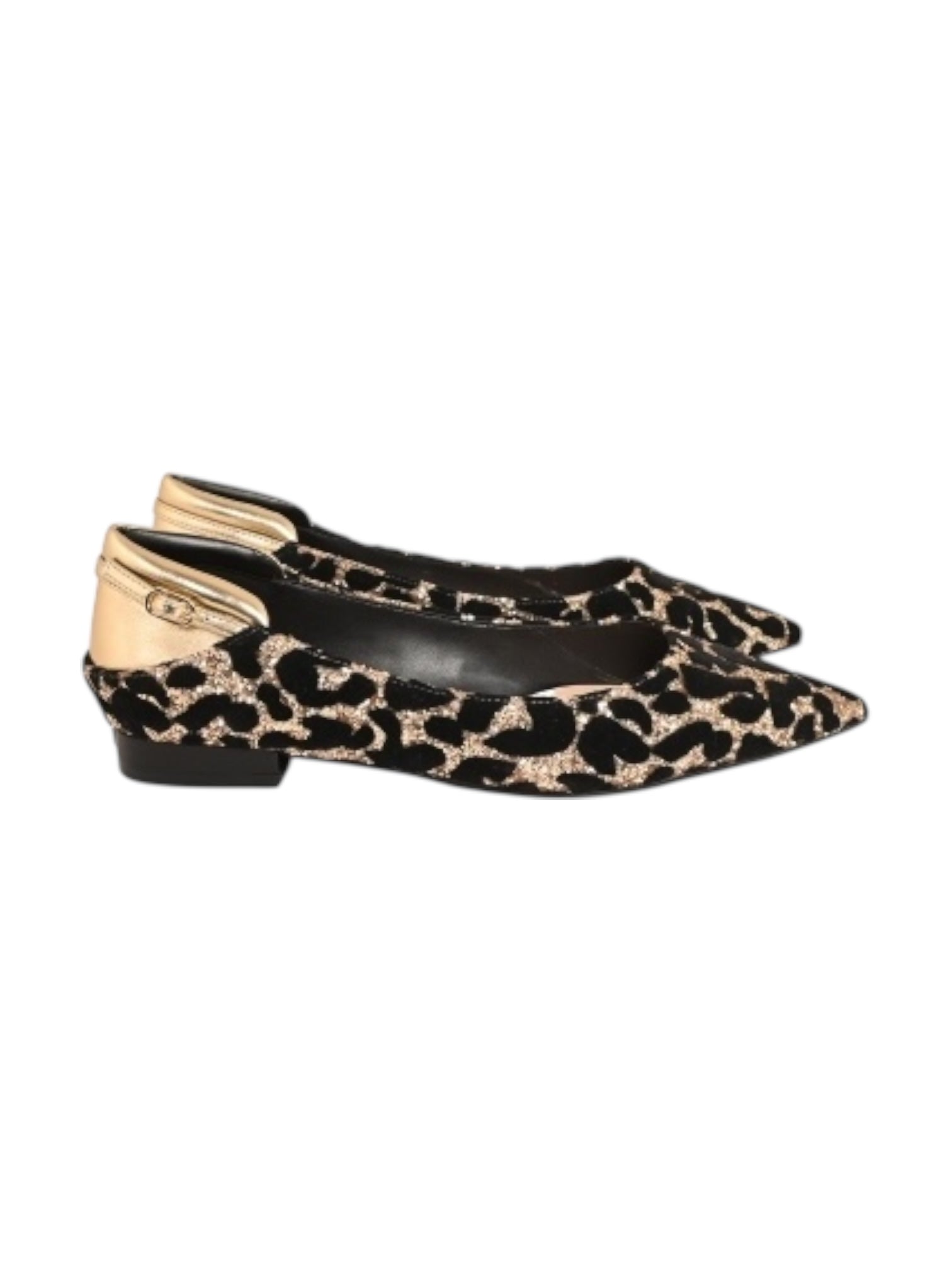 LIU JO Ballerina Donna VIVIEN 01 SF5035TX497 S3832 GLITTER/META LEOPARD/LIGHT GOLD