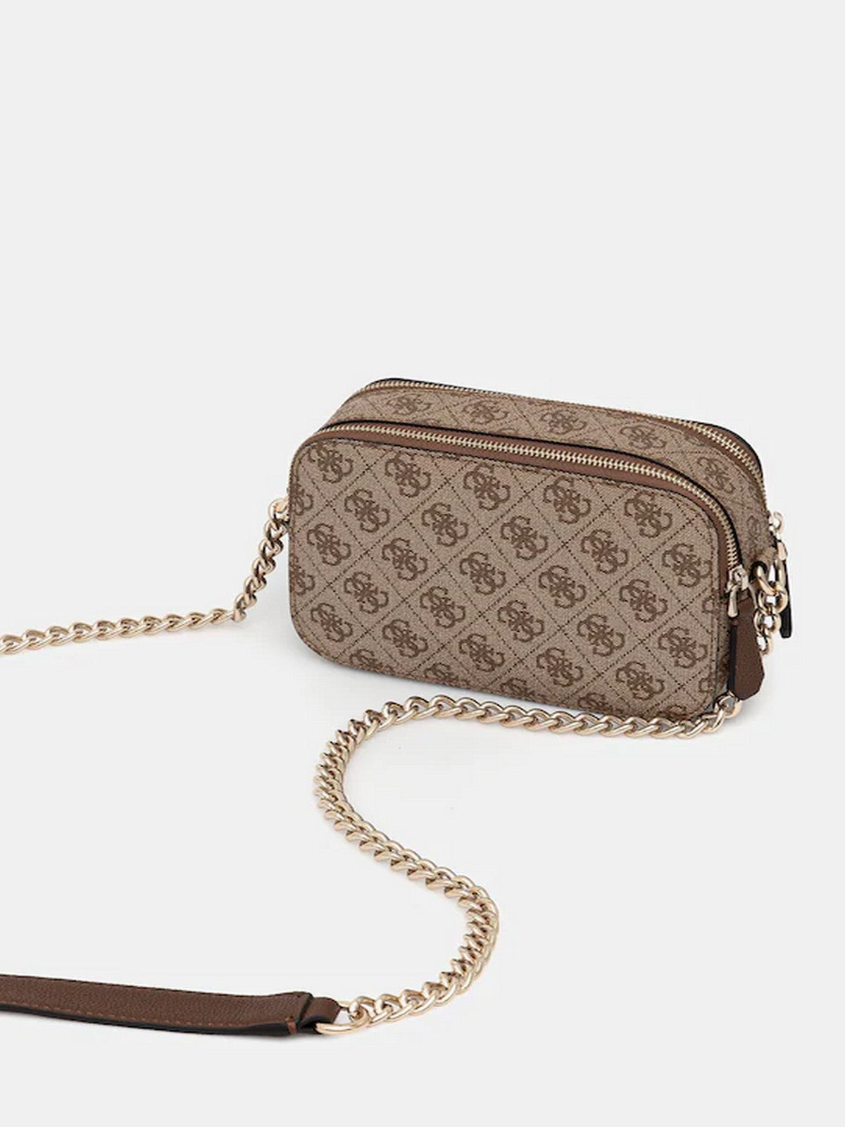 GUESS Borsa Donna NOELLE II CROSSBODY CAMERA HWBG96 72140 LGW LATTE LOGO/BROWN