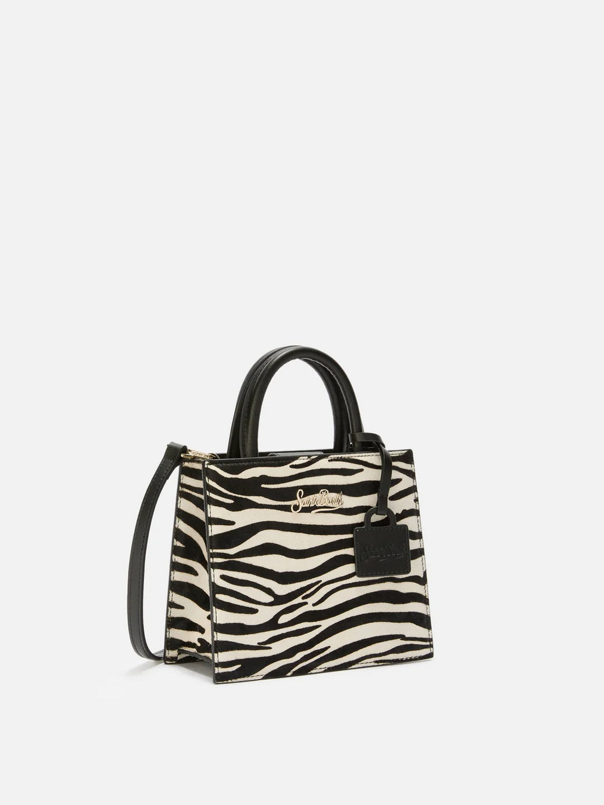 MC2 SAINT BARTH Pochette Donna  SHOP BAG MINI 00711I ZEBRA BRUSHED LEATHER 10