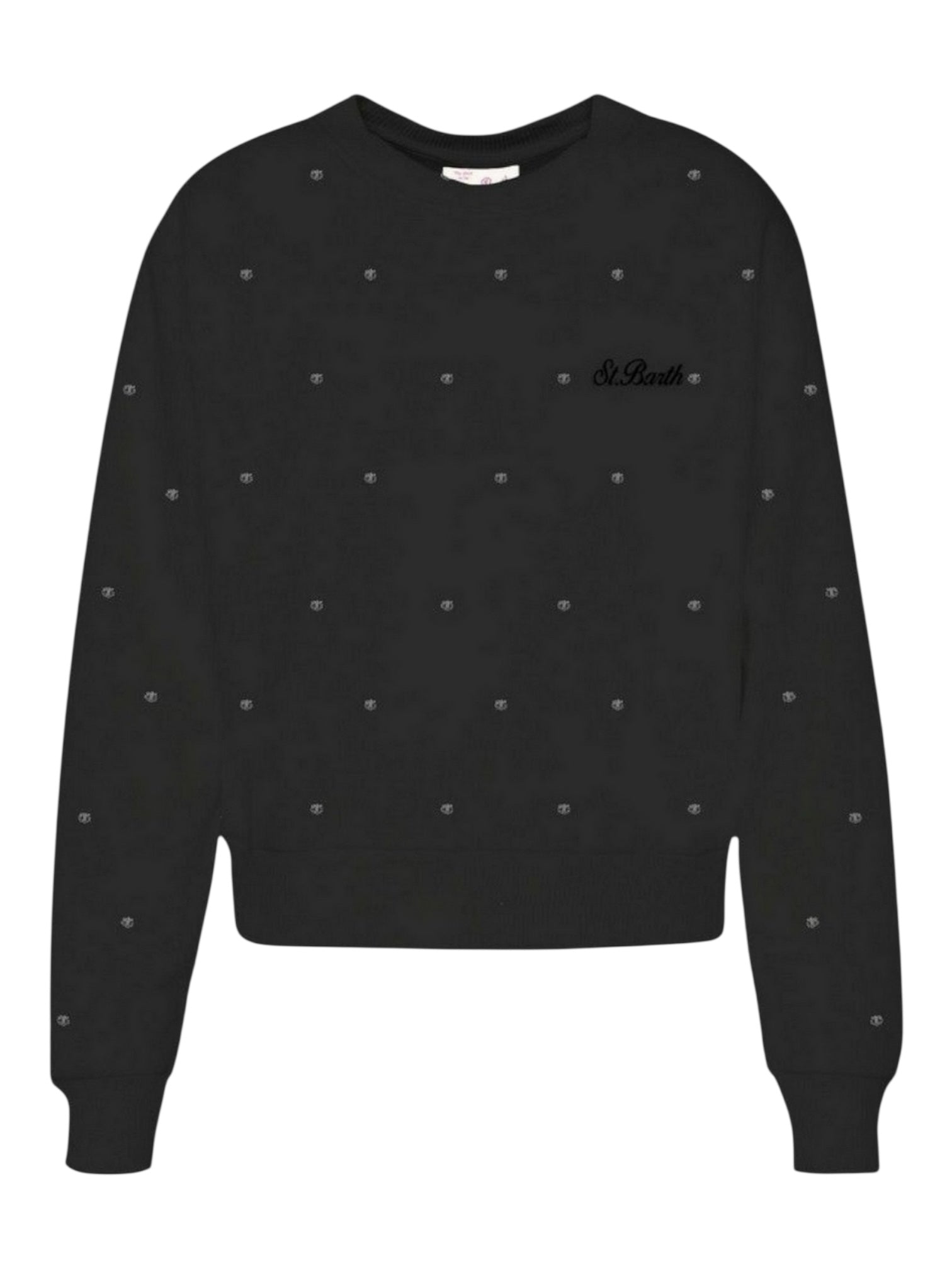 MC2 SAINT BARTH Felpa Donna  CASEY W 01095I SB 00 ALL OVER STRASS EMB