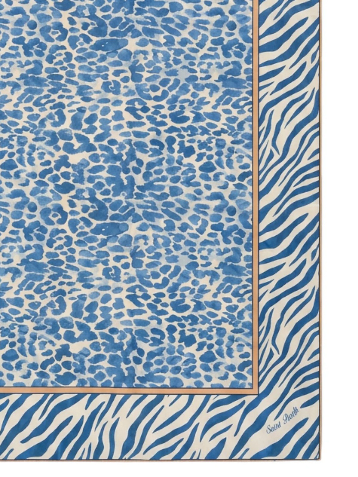 MC2 SAINT BARTH Pareo Donna  THAITI 09731L SILK VOILE BLUE SAFARI 1036