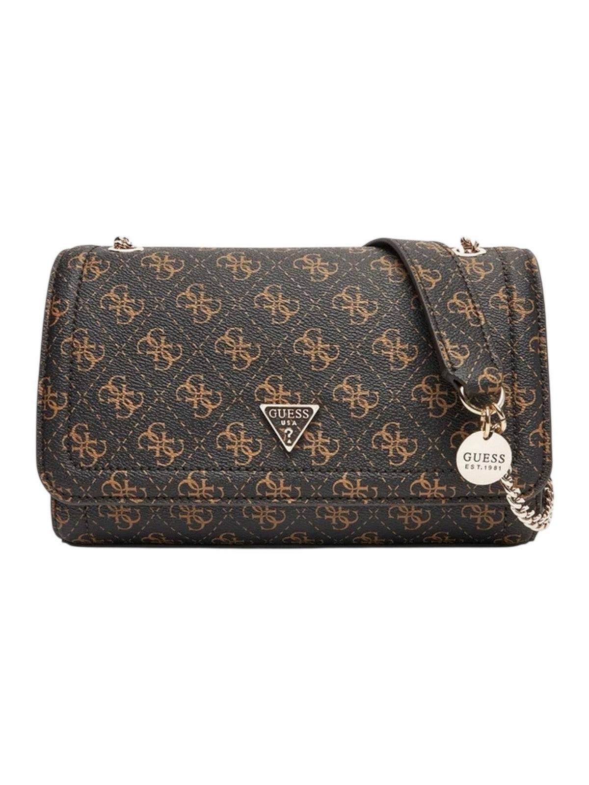 GUESS Borsa Donna NOELLE II CNVRTBLE XBODY FLAP HWQG96 72210 BNL BROWN LOGO