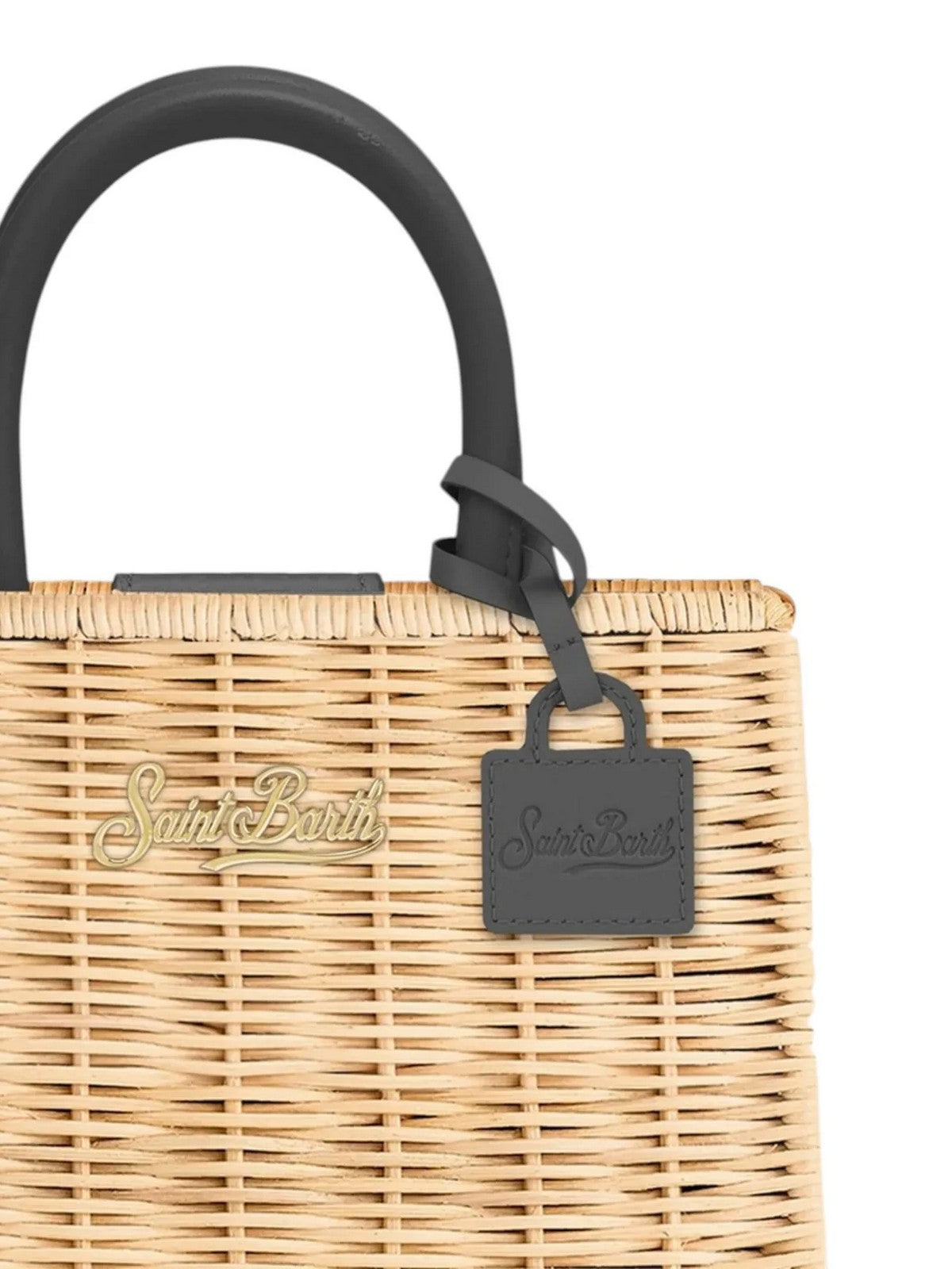 MC2 SAINT BARTH Borsa Donna  SHOP BAG MINI 01736L STRAW LEATHER 1100