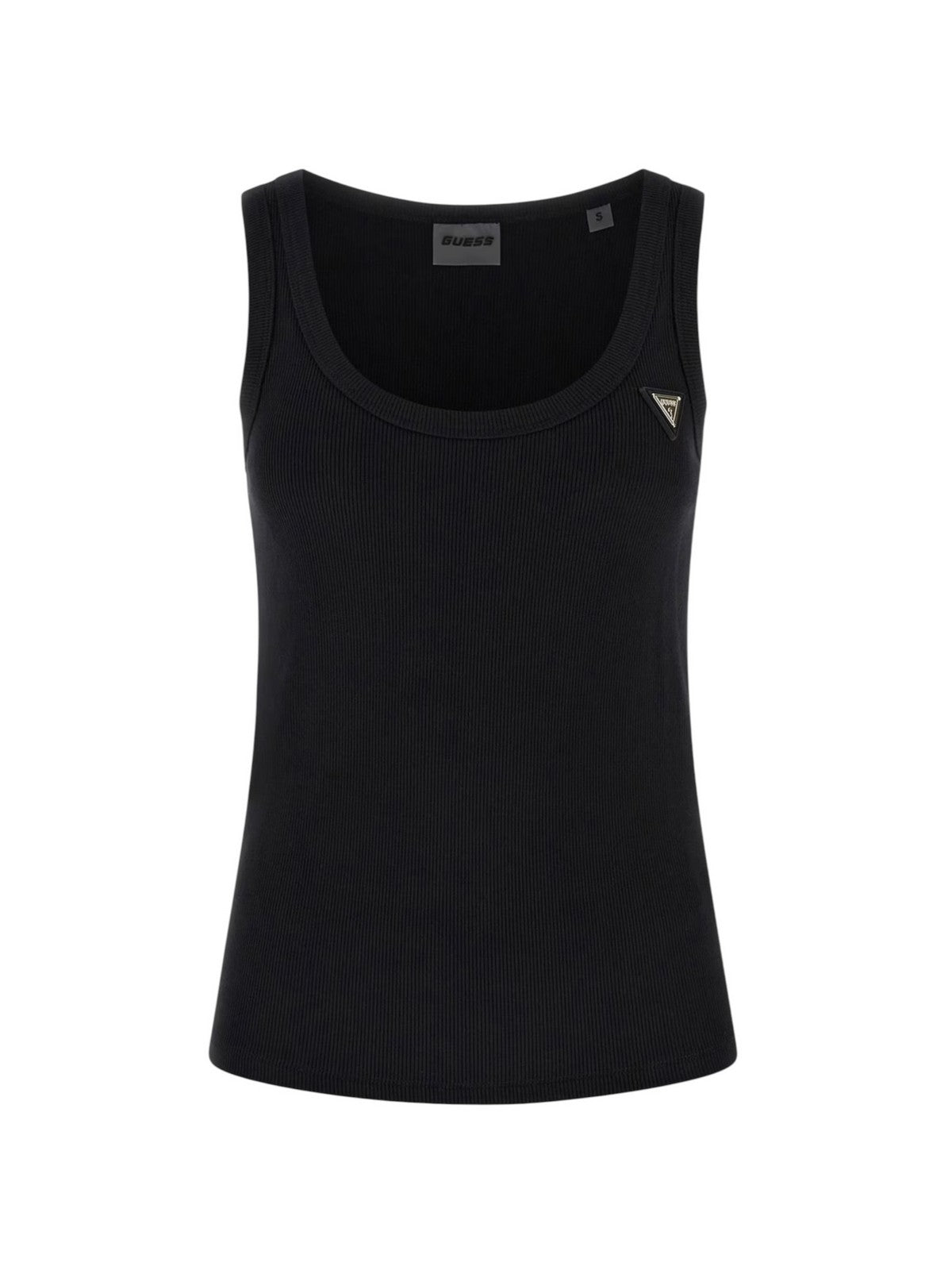GUESS SPORT Canotta Donna COLETTE RIB TANK V4YP06 K8RT2 JBLK Jet Black A996