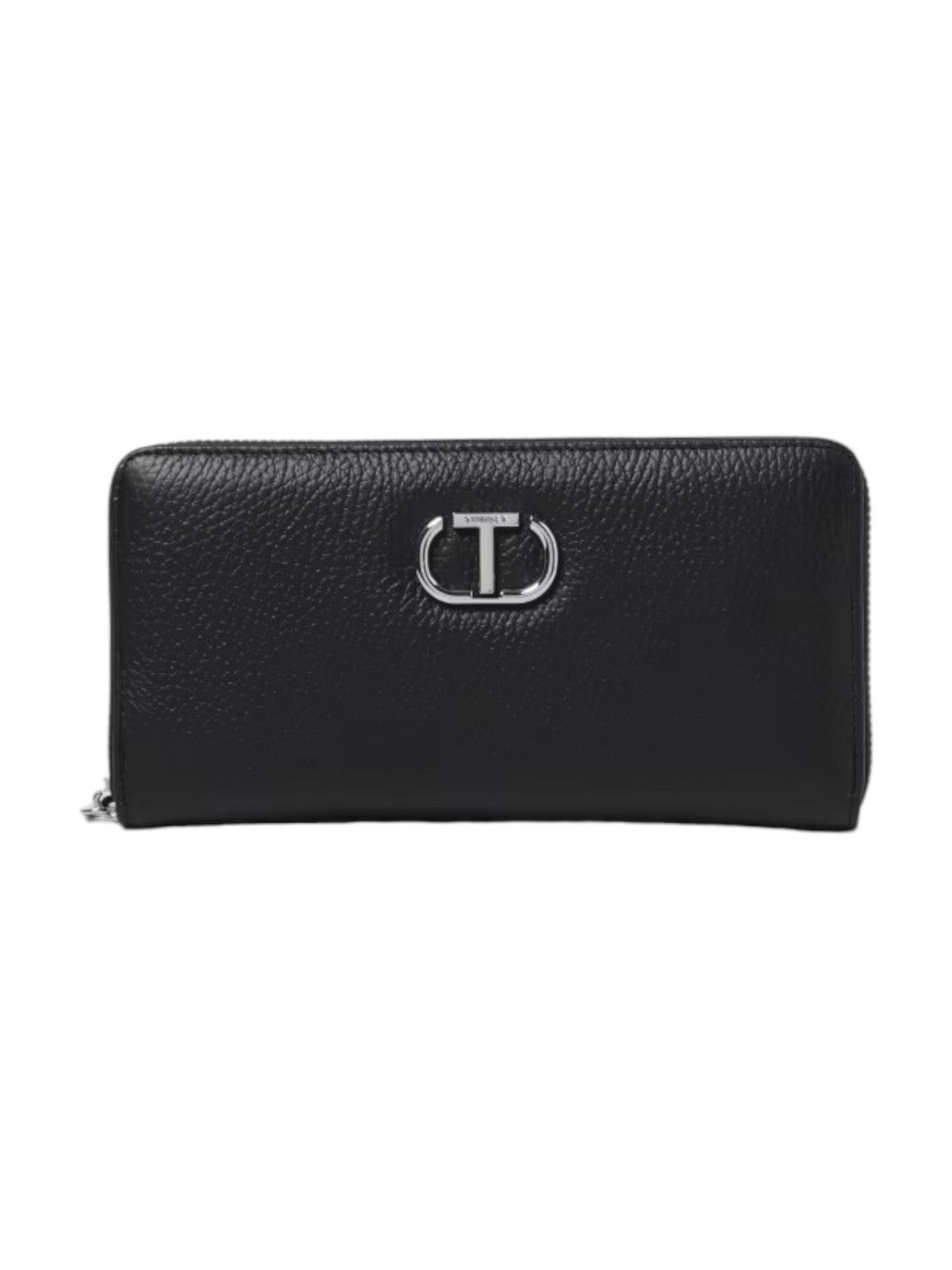 TWINSET Portafoglio Donna BUCKLE LEATHER 242TB7015 00006 Nero gioboutiqueweb