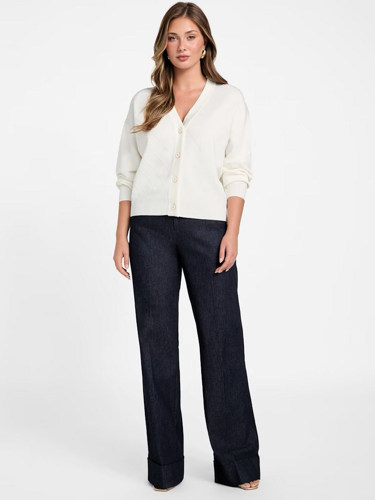 MARCIANO Cardigan Donna MILEY CARDI SWTR 5YGR13 5036Z G056 WHITE PEAKS