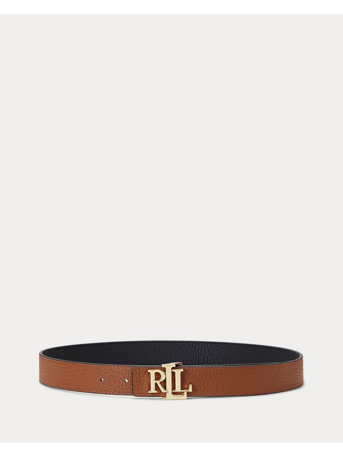 LAUREN RALPH LAUREN Cintura Donna REV LRL 30-BELT-MEDIUM BLACK/LAUREN TAN - 412912039 001