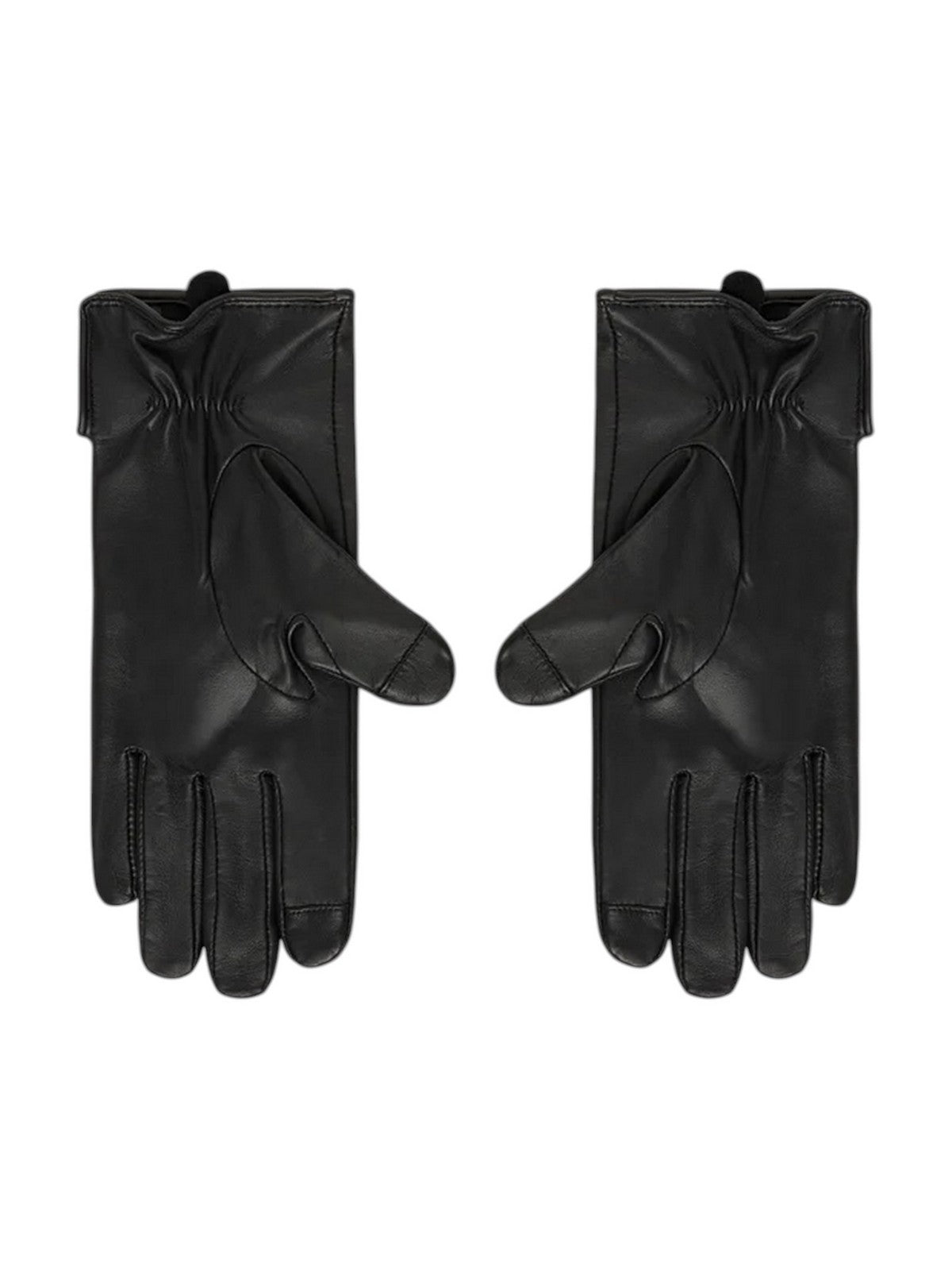 LAUREN RALPH LAUREN Guanti Donna LTHR BUT GLV-GLOVE BLACK - 454833083 001