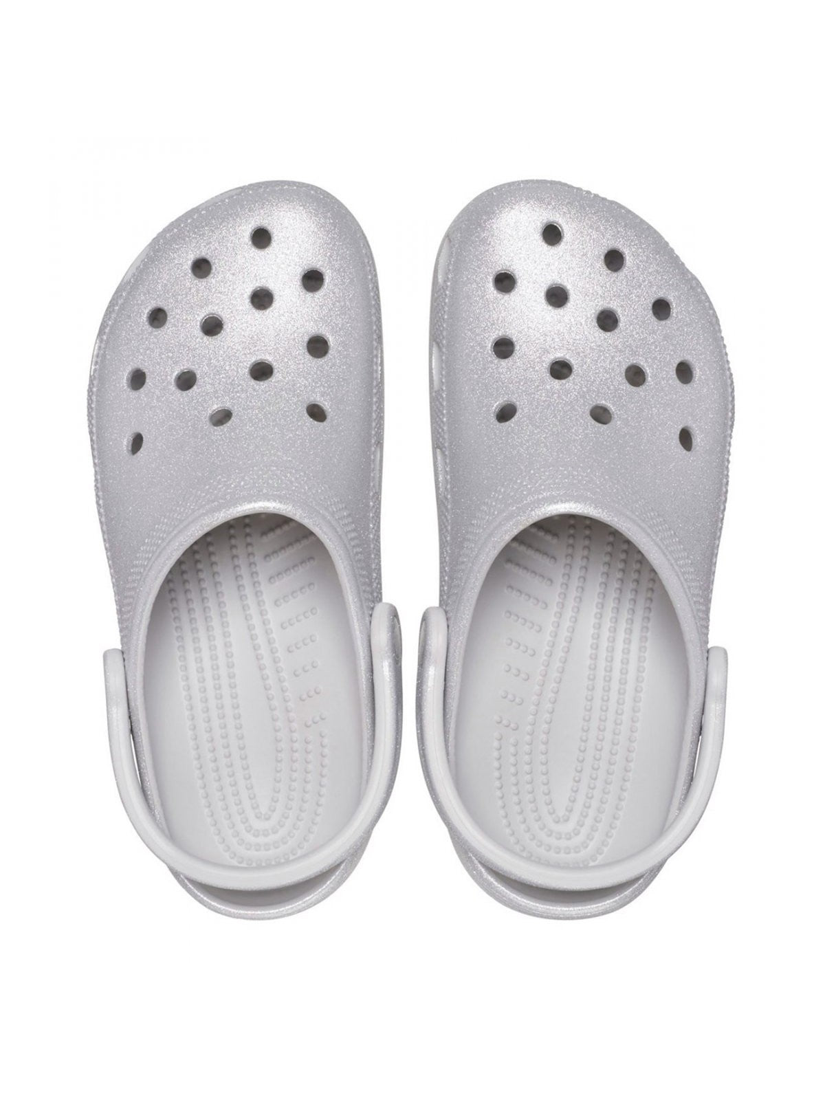 CROCS Ciabatta Donna Classic Glitter Clog W SILVER GLITTER - 205942 0IC gioboutiqueweb